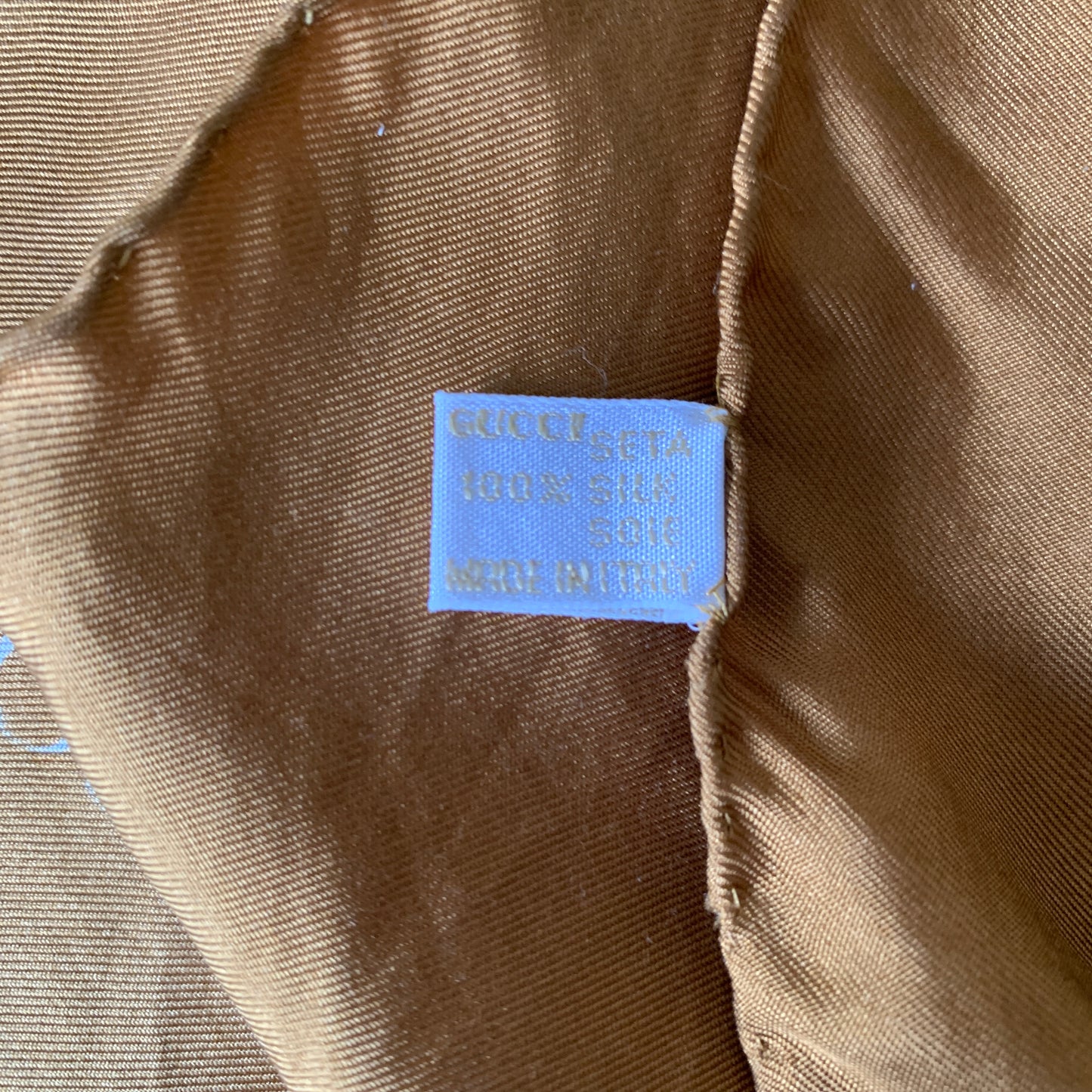 Gucci silk large square Scarf authentic with COA