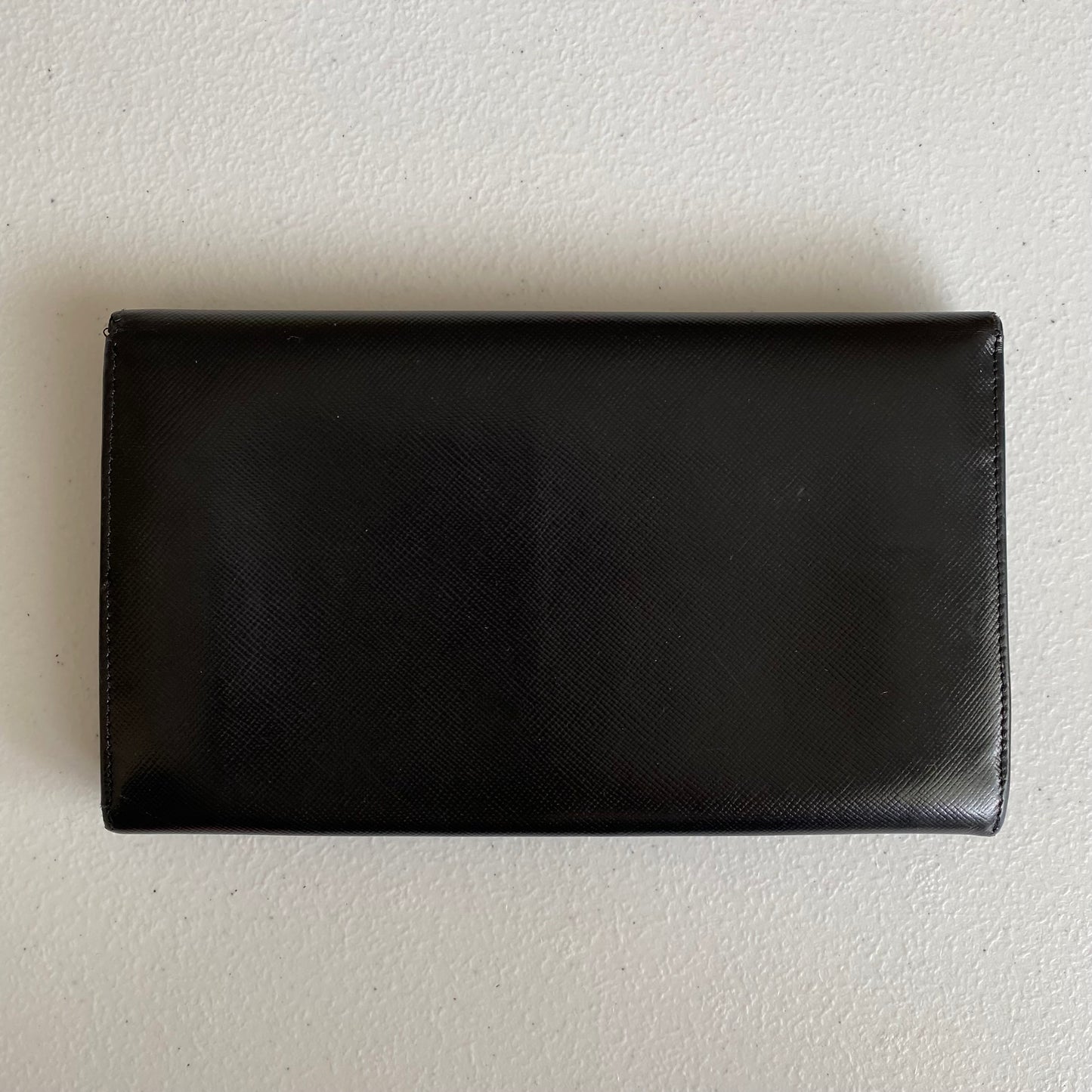 PRADA saffiano leather long wallet authentic with coa