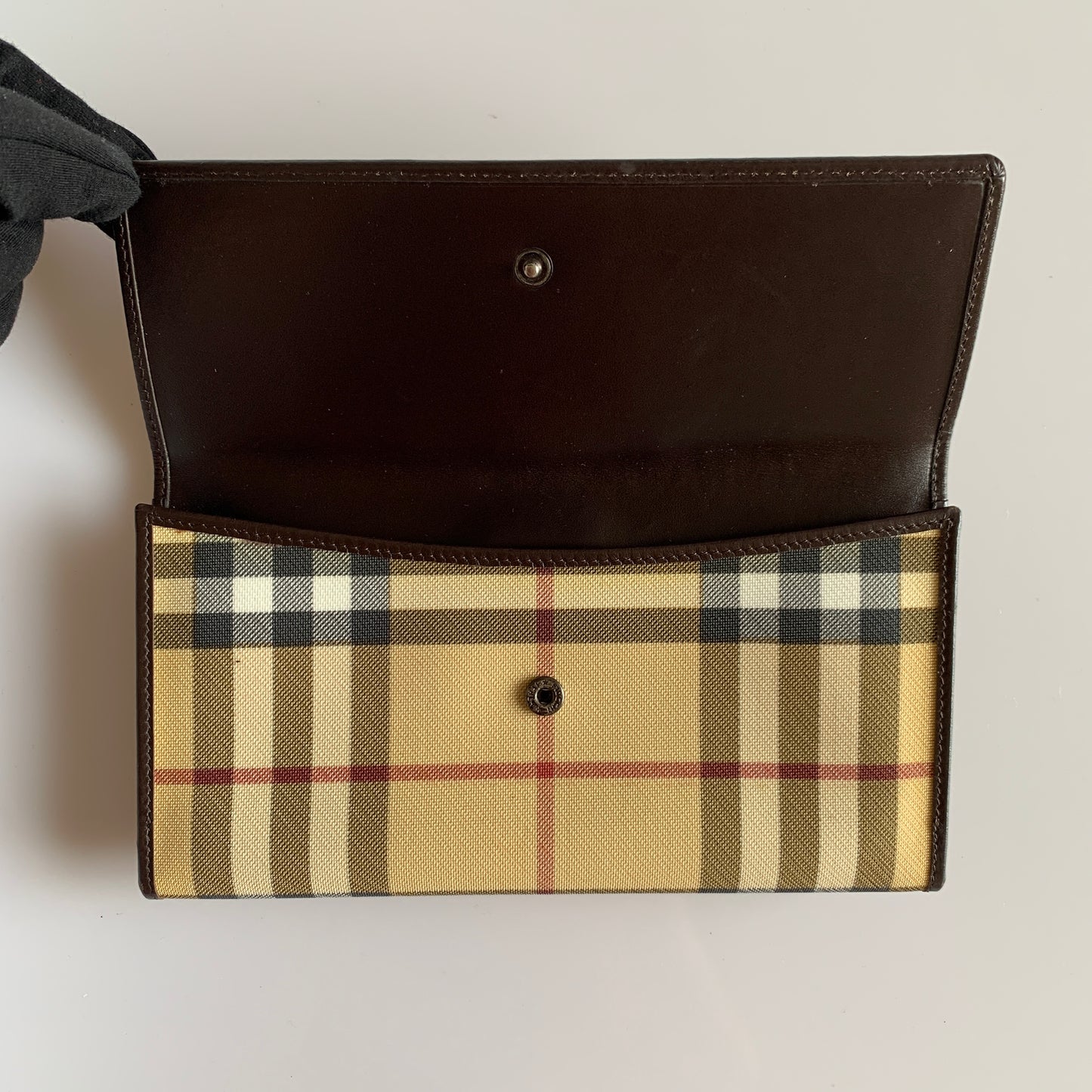 Burberry classic check long wallet Authentic with COA