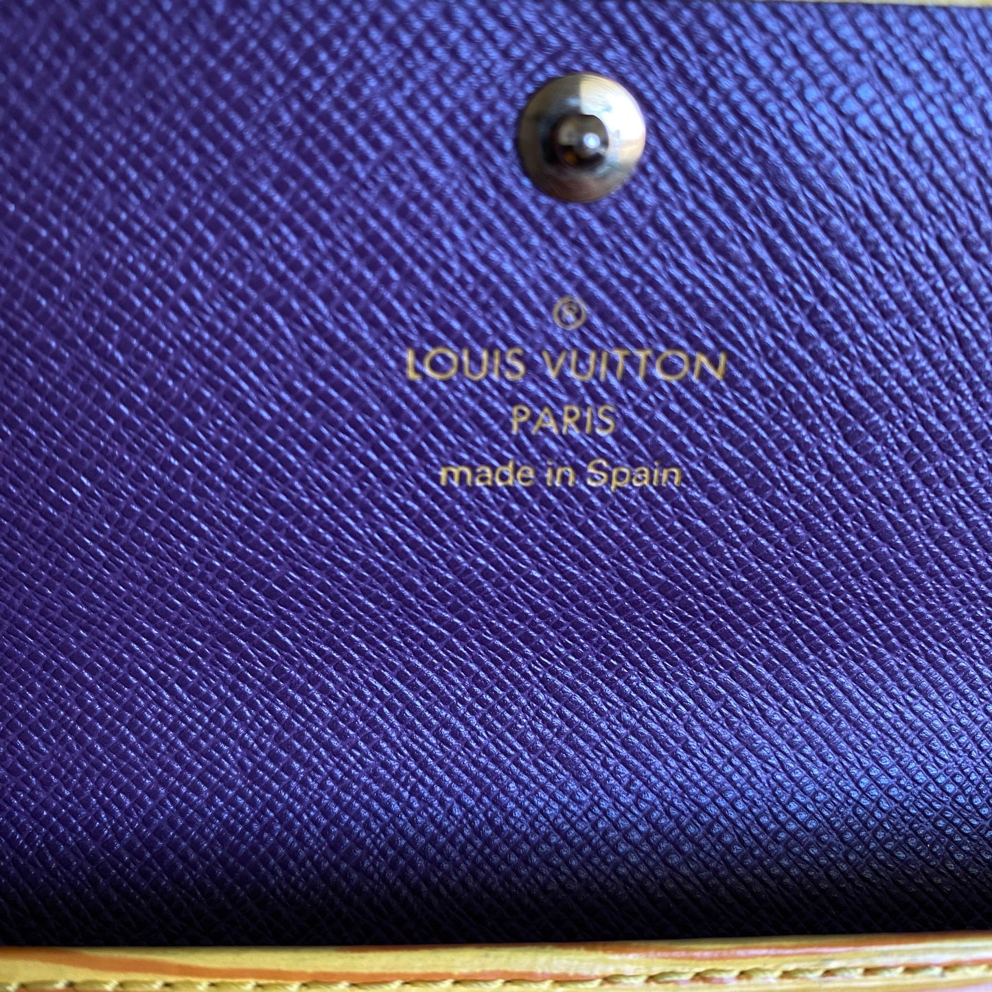 Louis Vuitton yellow Epi leather long wallet CA0092 Authentic with COA