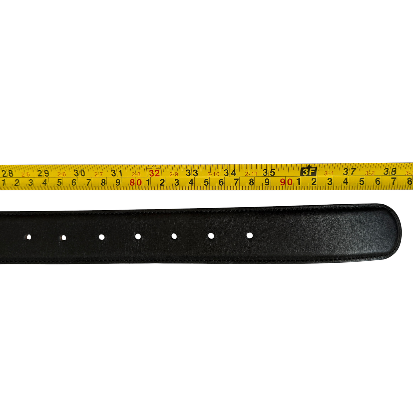 Gucci GG interlocking black leather belt size 85/34 unisex authentic with COA