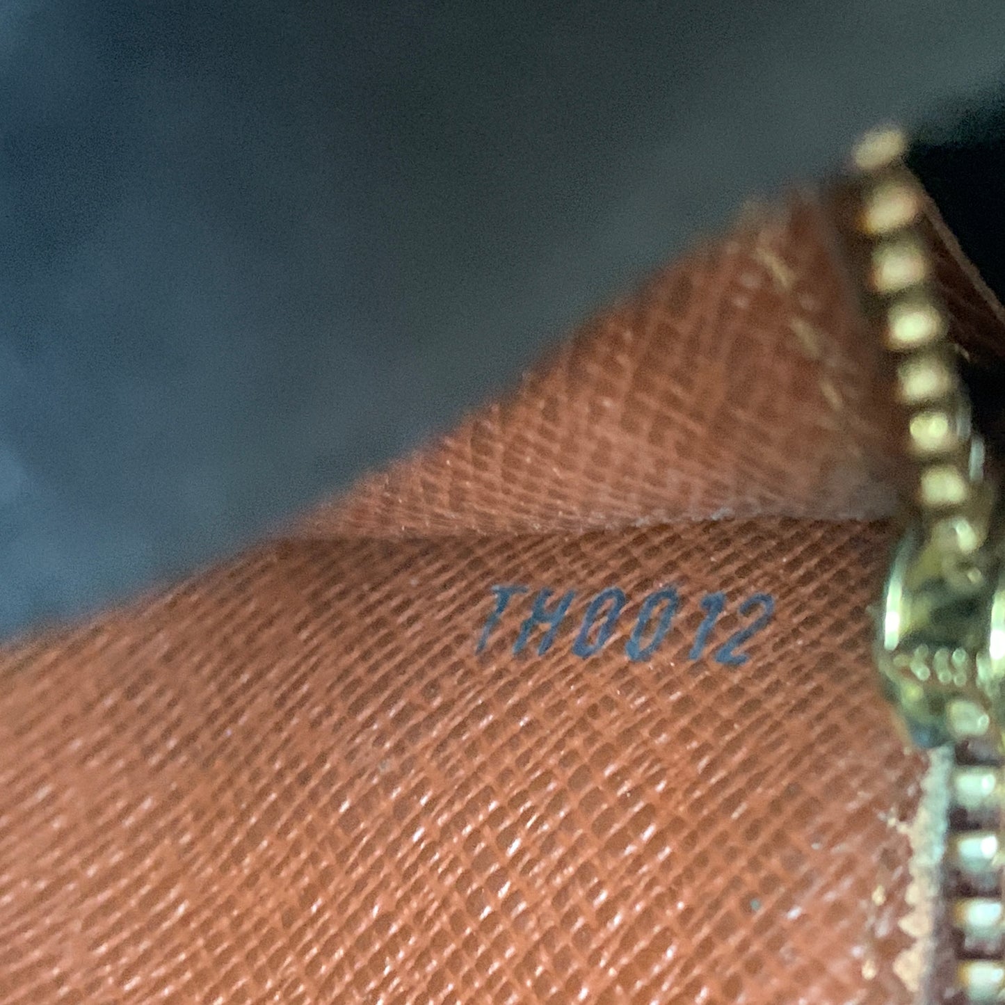 Louis Vuitton brown long wallet TH0012 Authentic with COA