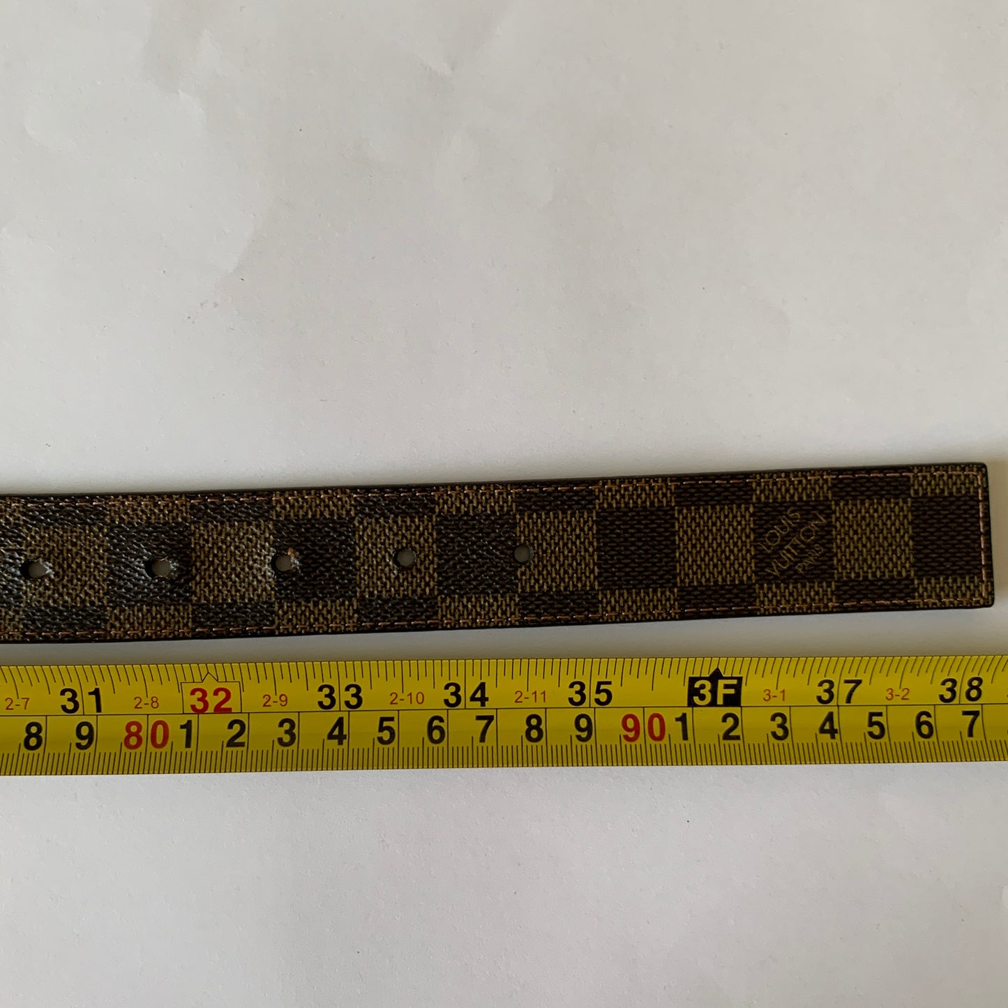 Louis Vuitton damier reversible Belt authentic w/ COA 80 cm 32 inch
