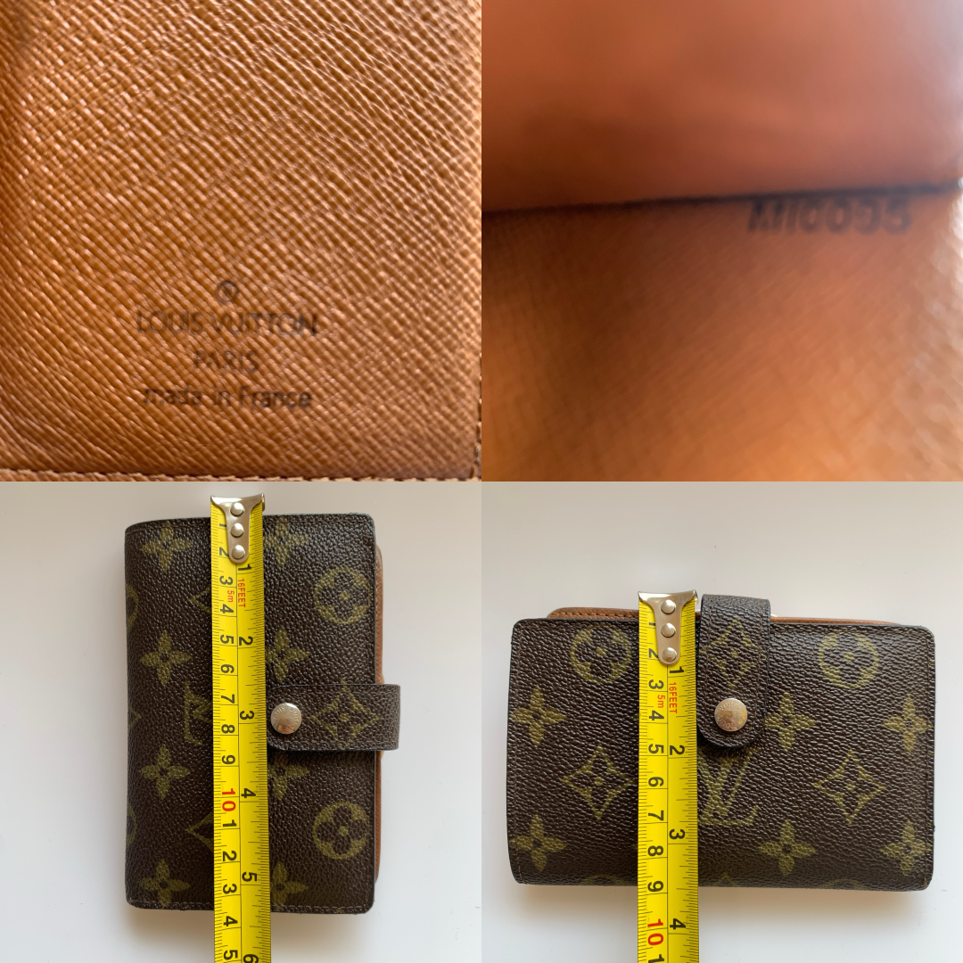 Louis Vuitton monogram women’s compact wallet MI0095 authentic with COA