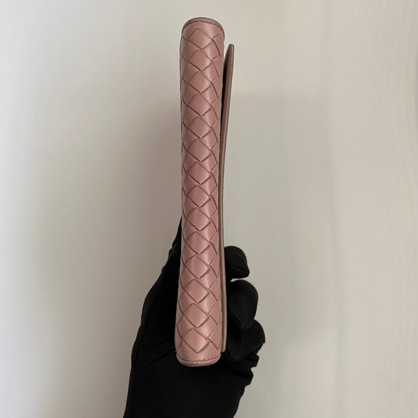Bottega Veneta intrecciata long wallet authentic with coa box