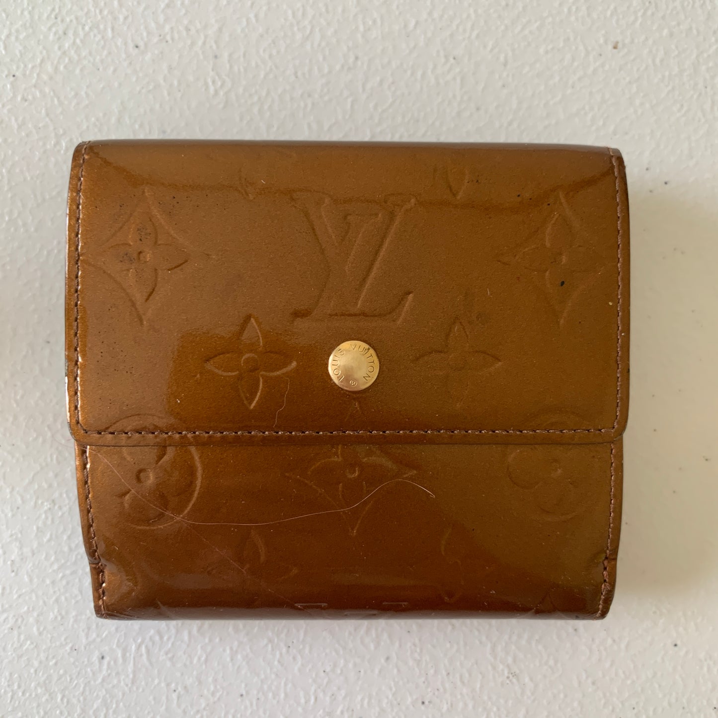 Louis Vuitton bernis compact brown wallet TH0092 authentic with COA