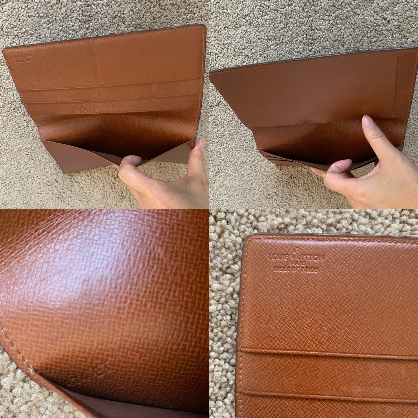 LV1055 Louis Vuitton men's monogram long wallet card holder