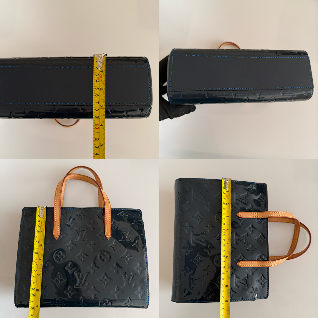 Louis Vuitton Vernis patent leather BB Catalina blue bag authentic with COA