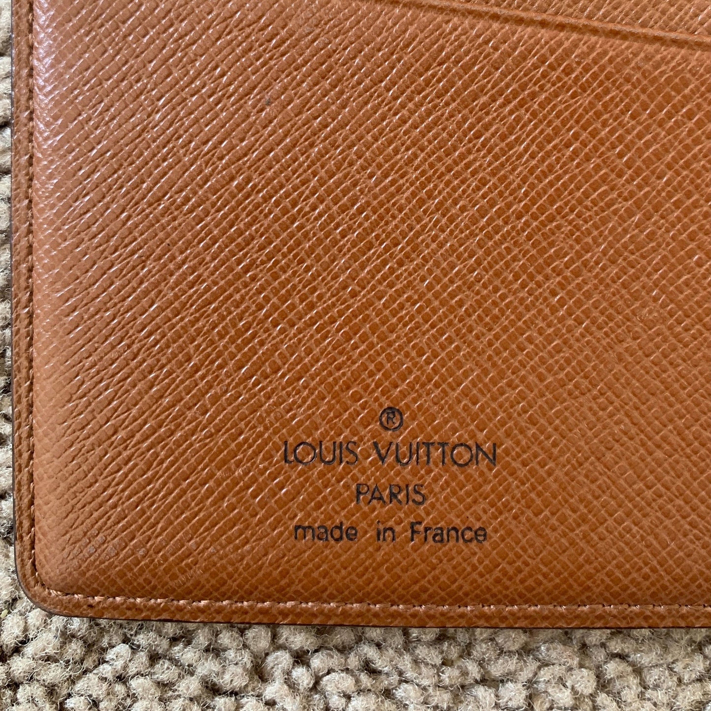 LV1040 Louis Vuitton men's monogram long card holder wallet
