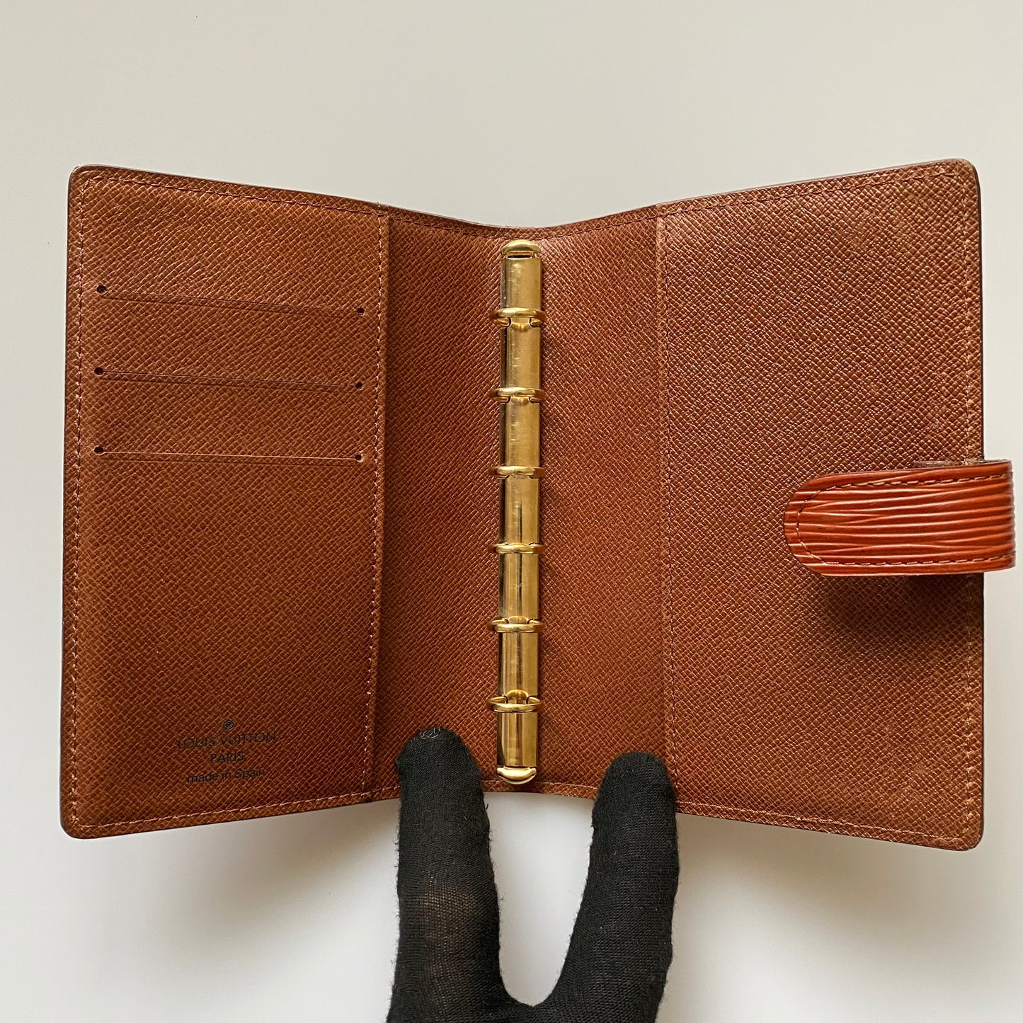 Louis Vuitton brown Epi leather agenda PM CA0967 Authentic with COA