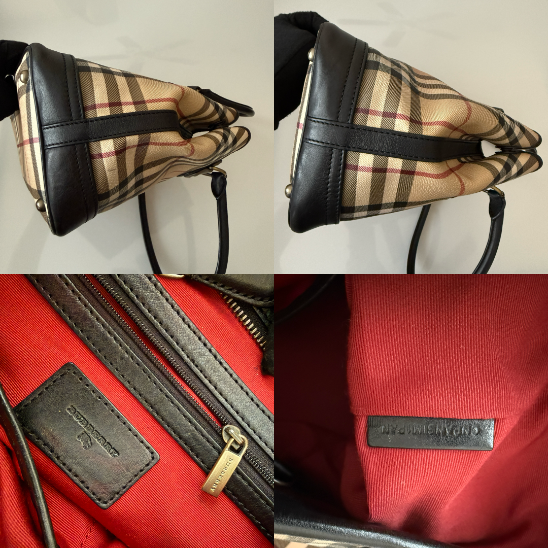 Burberry nova check tote bag authentic with COA