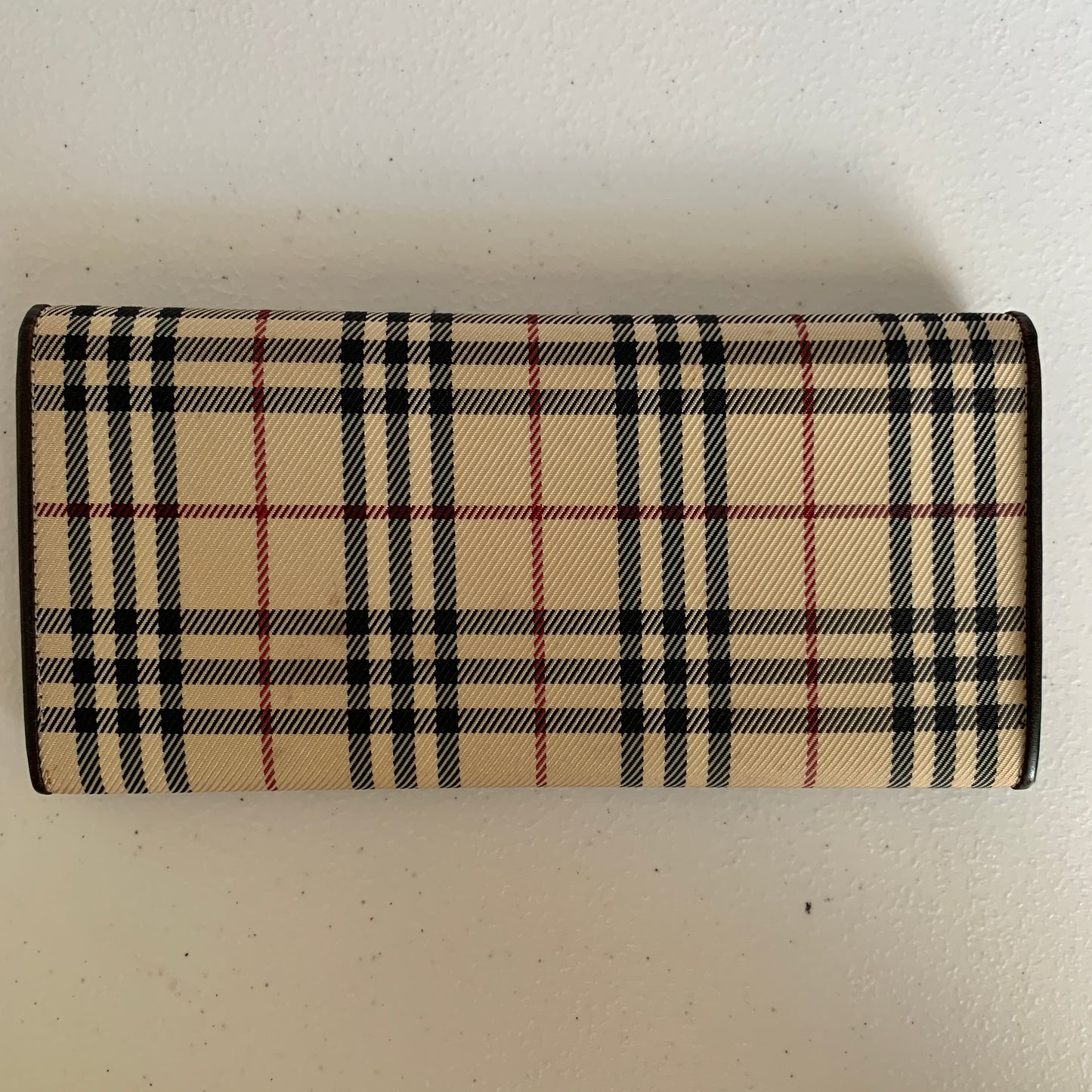Burberry classic check long wallet authentic with COA