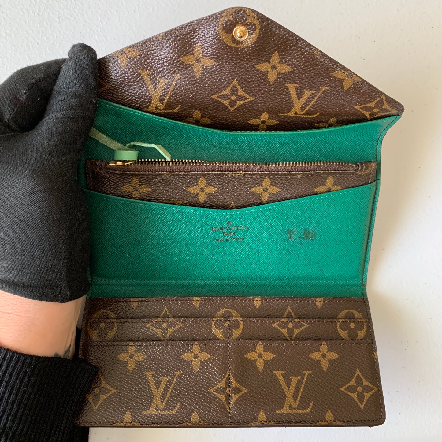 Louis Vuitton Josephine Monogram long wallet SP3151 authentic with COA 3.8x7.5