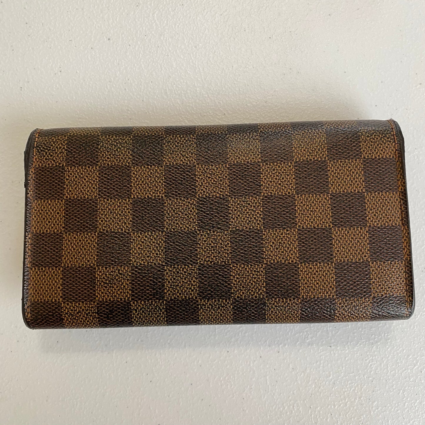 Louis Vuitton damier ebene long wallet ca0045 authentic with coa