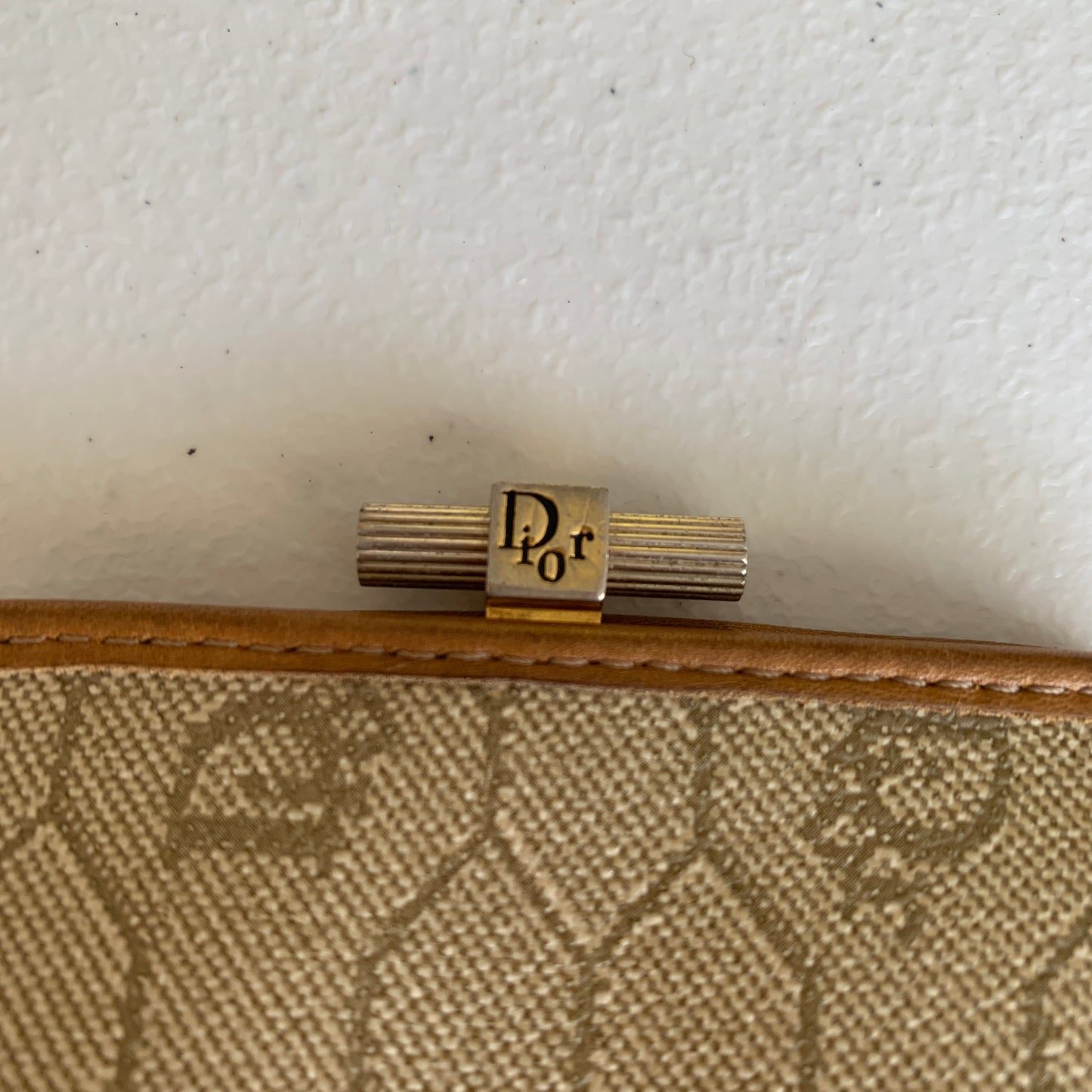 Dior honeycomb coin pouch authentic with COA