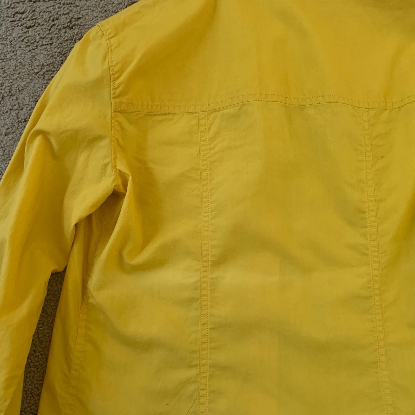 P1003 Prada women's mustard yellow cotton shirt