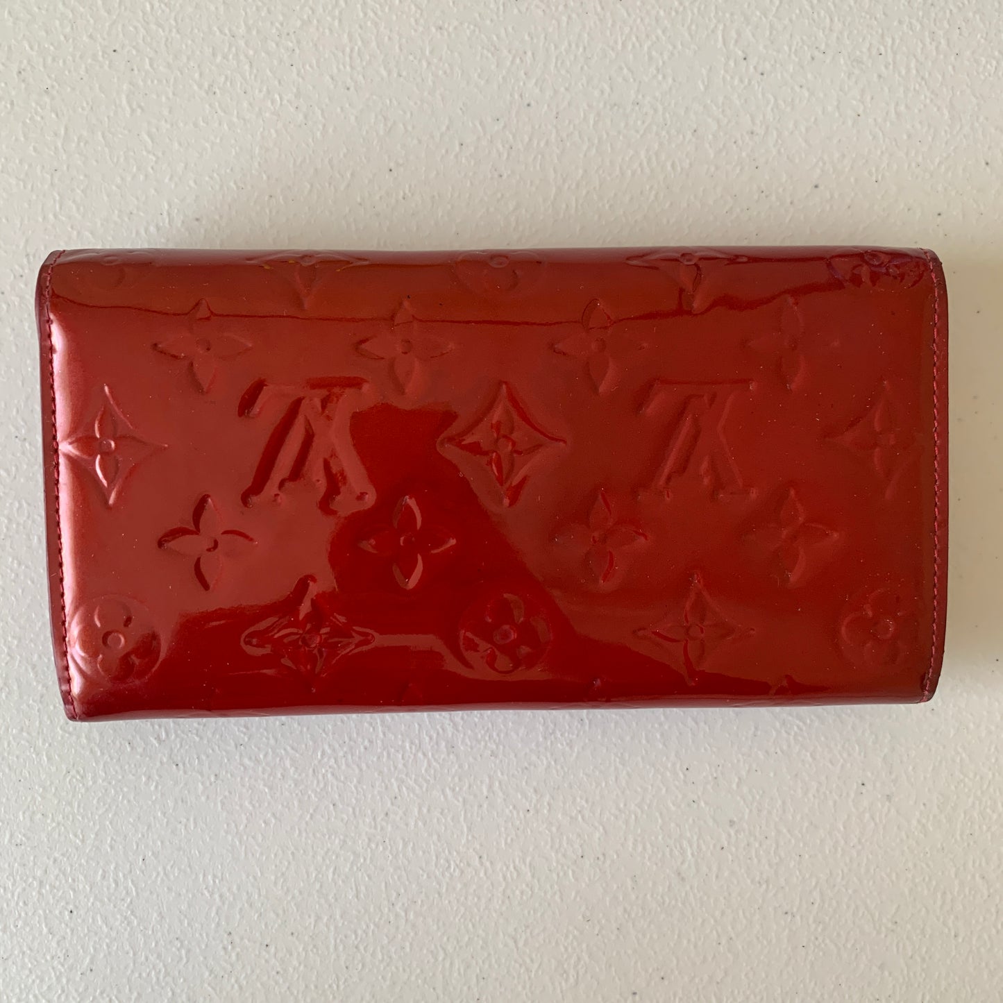 Louis Vuitton vernis monogram long Wallet TS1151 authentic with COA dusty box