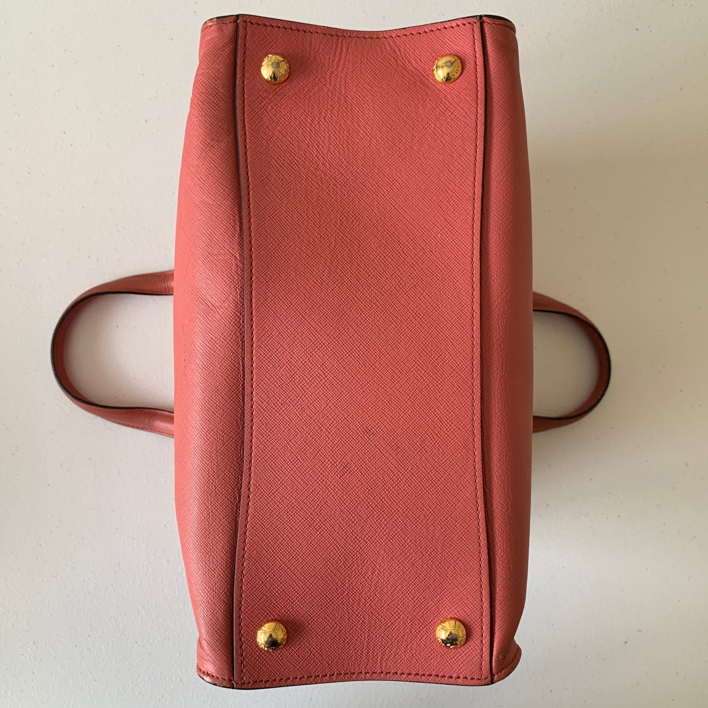 Prada pink saffiano leather handbag authentic with COA