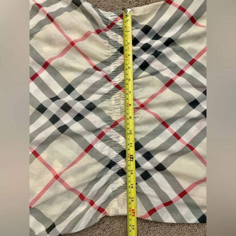 Authentic Burberry iconic cotton check dress like new size S for spring summer