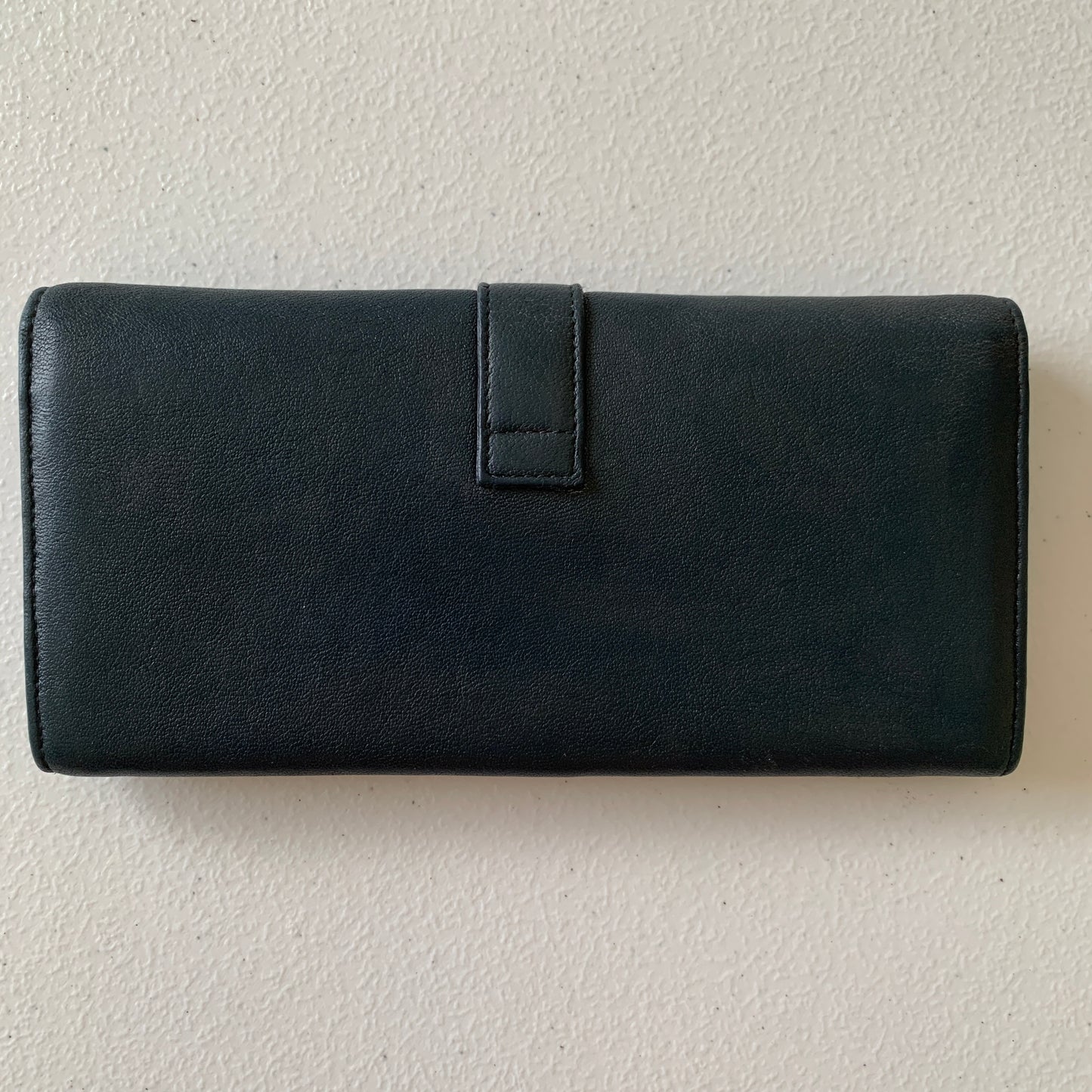 Yves saint Laurent long leather wallet Authentic with COA