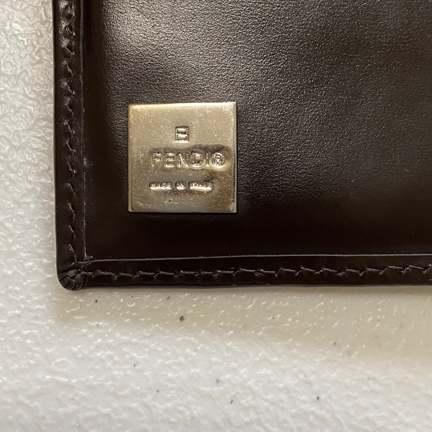 Fendi FF zucca monogram compact wallet Authentic with coa