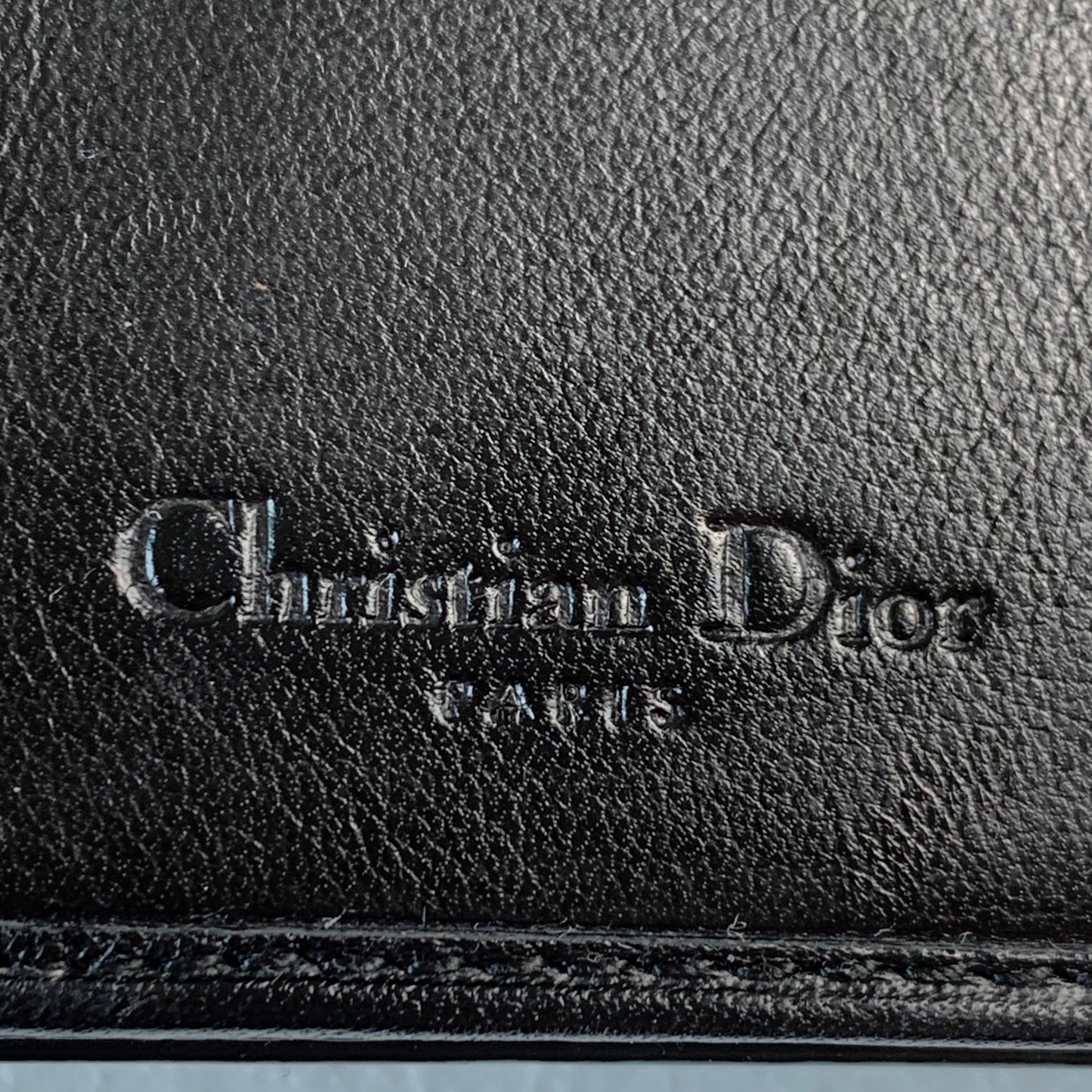 Christian Dior trotter black long wallet Authentic with COA