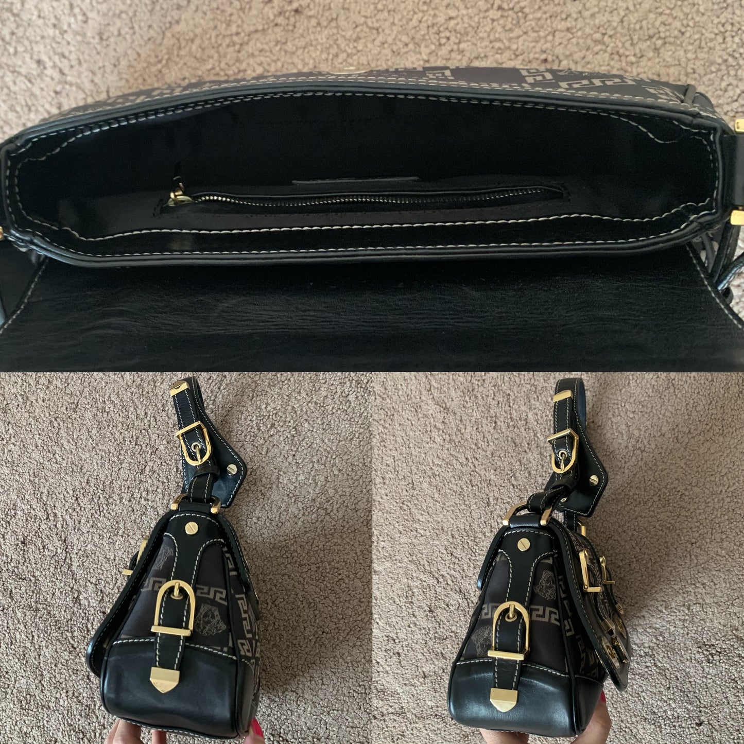 Authentic rare Versace women’s vintage medusa handbag