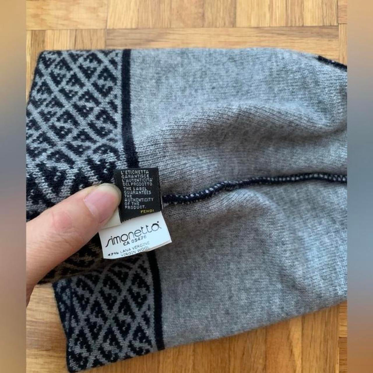 Authentic Fendi unisex wool hat