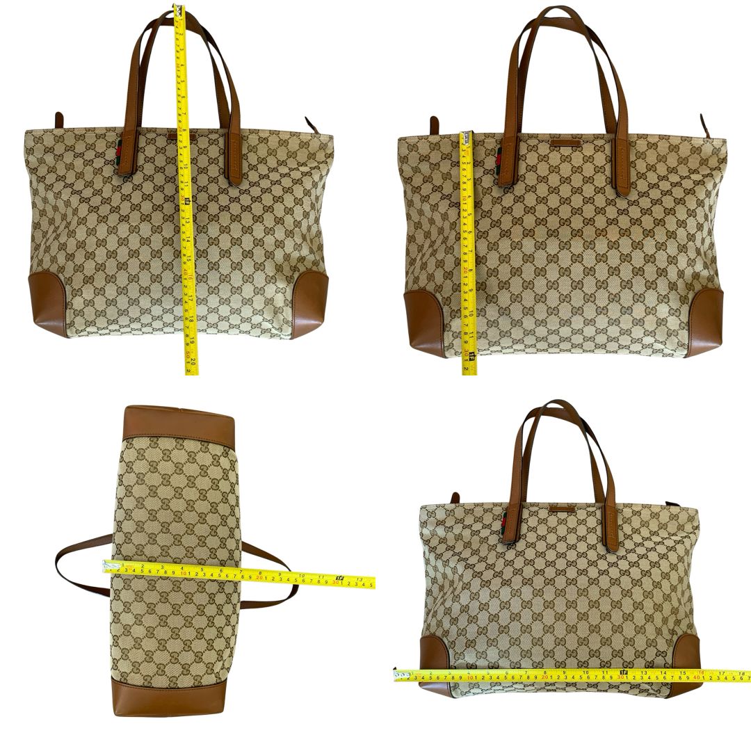 Gucci monogram tote bag Handbag authentic with COA