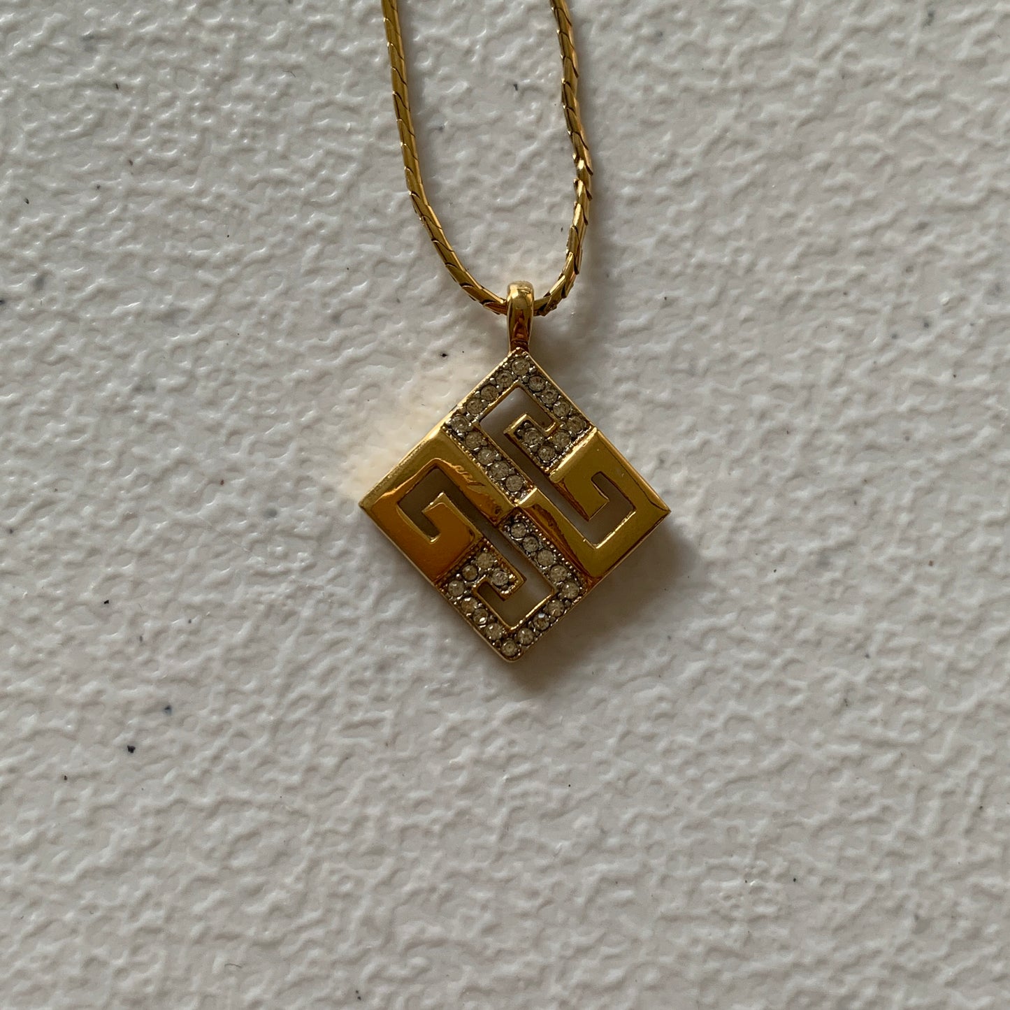 Givenchy 4G logo gold plated necklace Authentic with COA