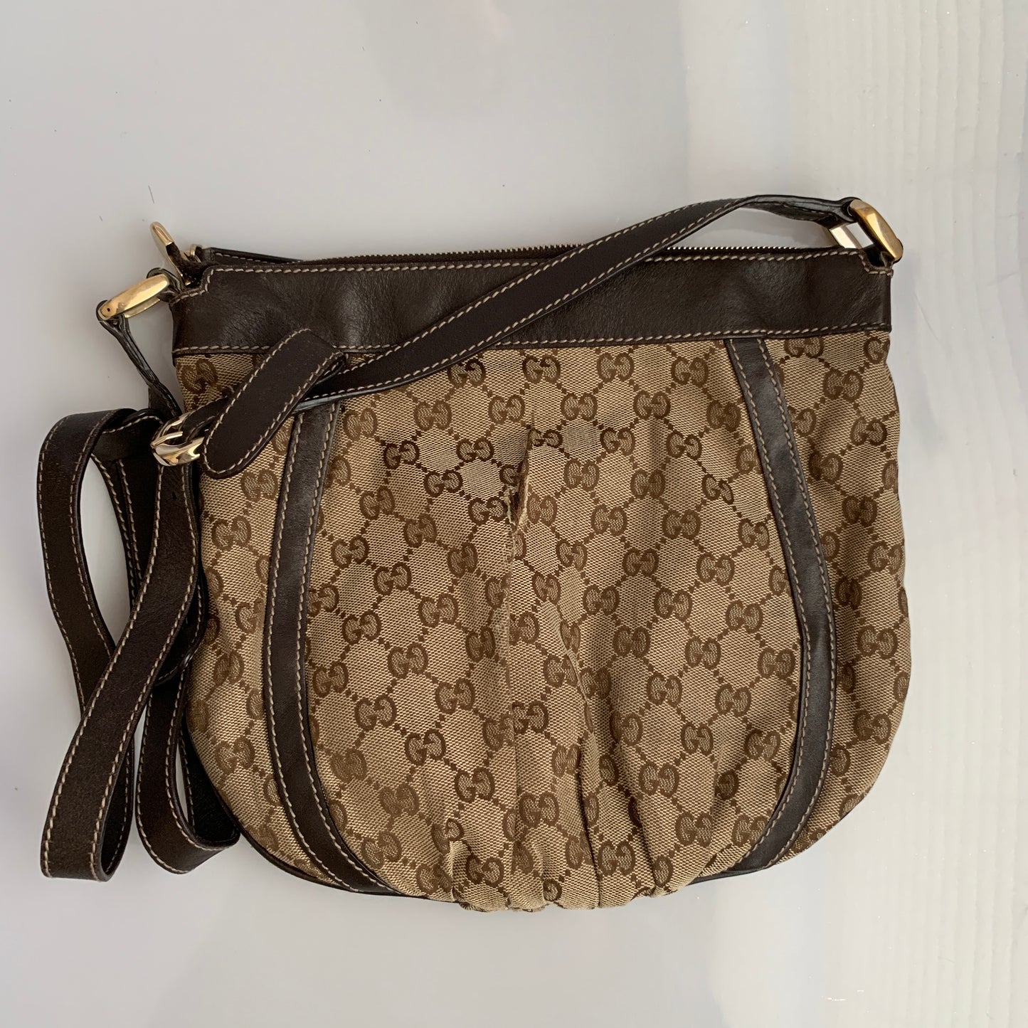 Gucci monogram crossbody bag authentic with COA