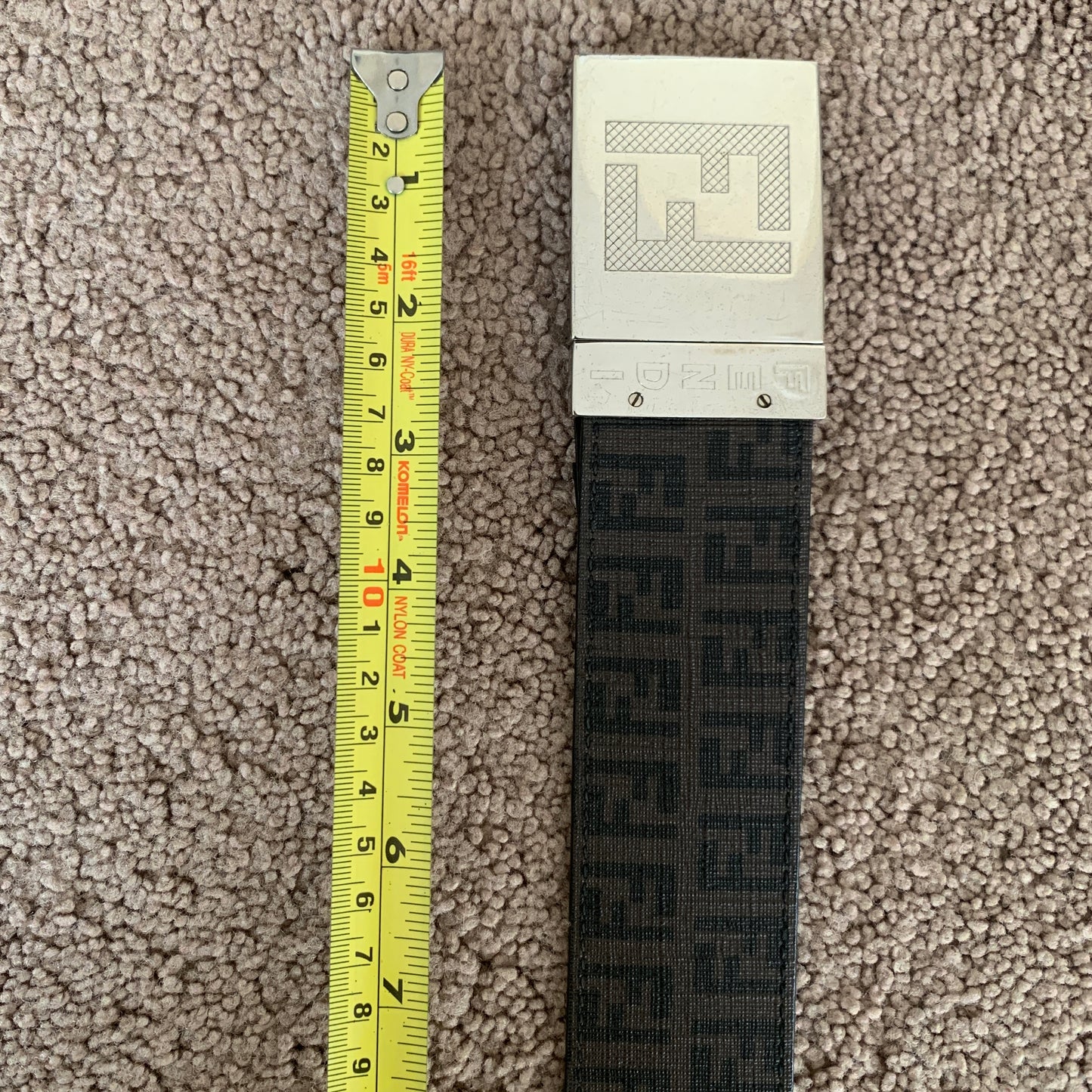Authentic Fendi unisex double sided reversibile logo belt