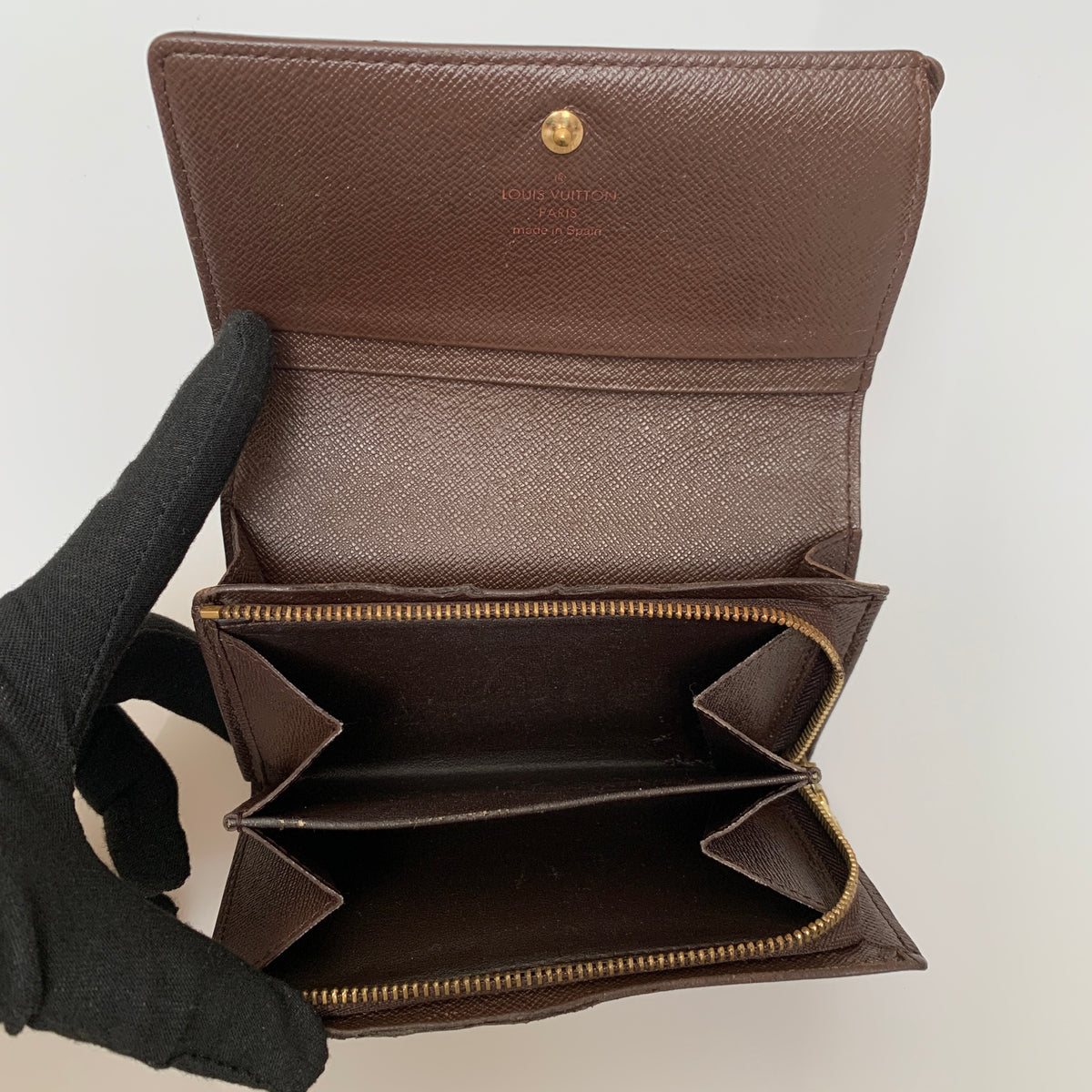 Louis Vuitton damier ebene wallet CA0094 Authentic with COA 5.6x3.5x1.2