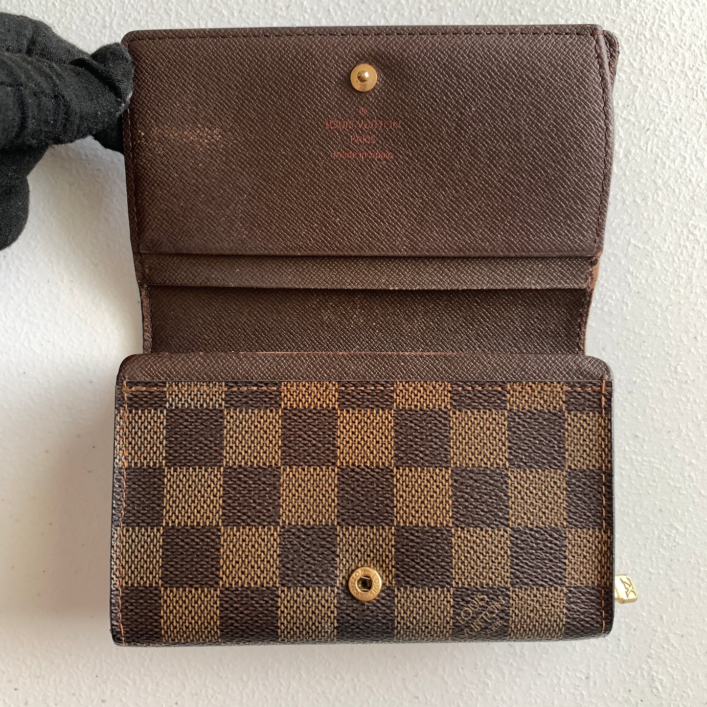 Louis Vuitton damier brown CA0064 wallet Authentic with COA 5.6x3.7
