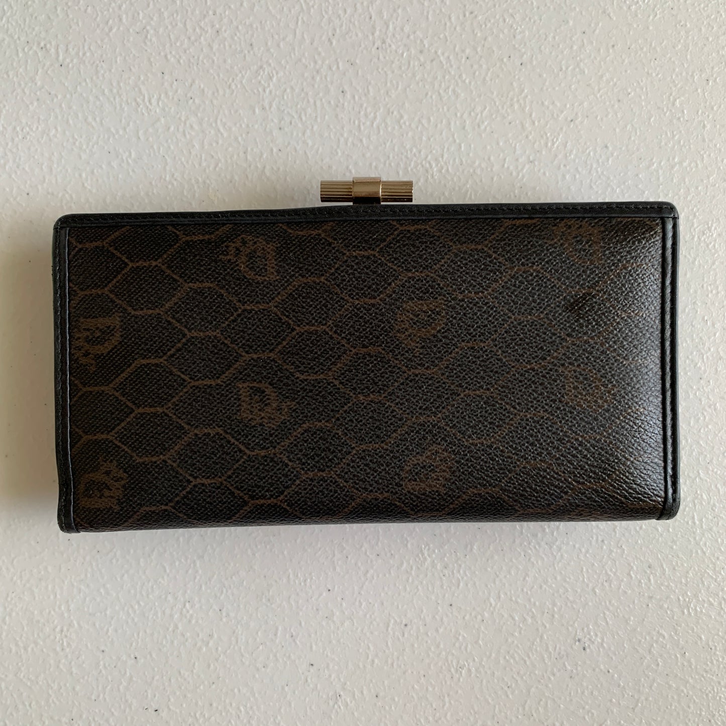Dior vintage honeycombing wallet authentic with COA