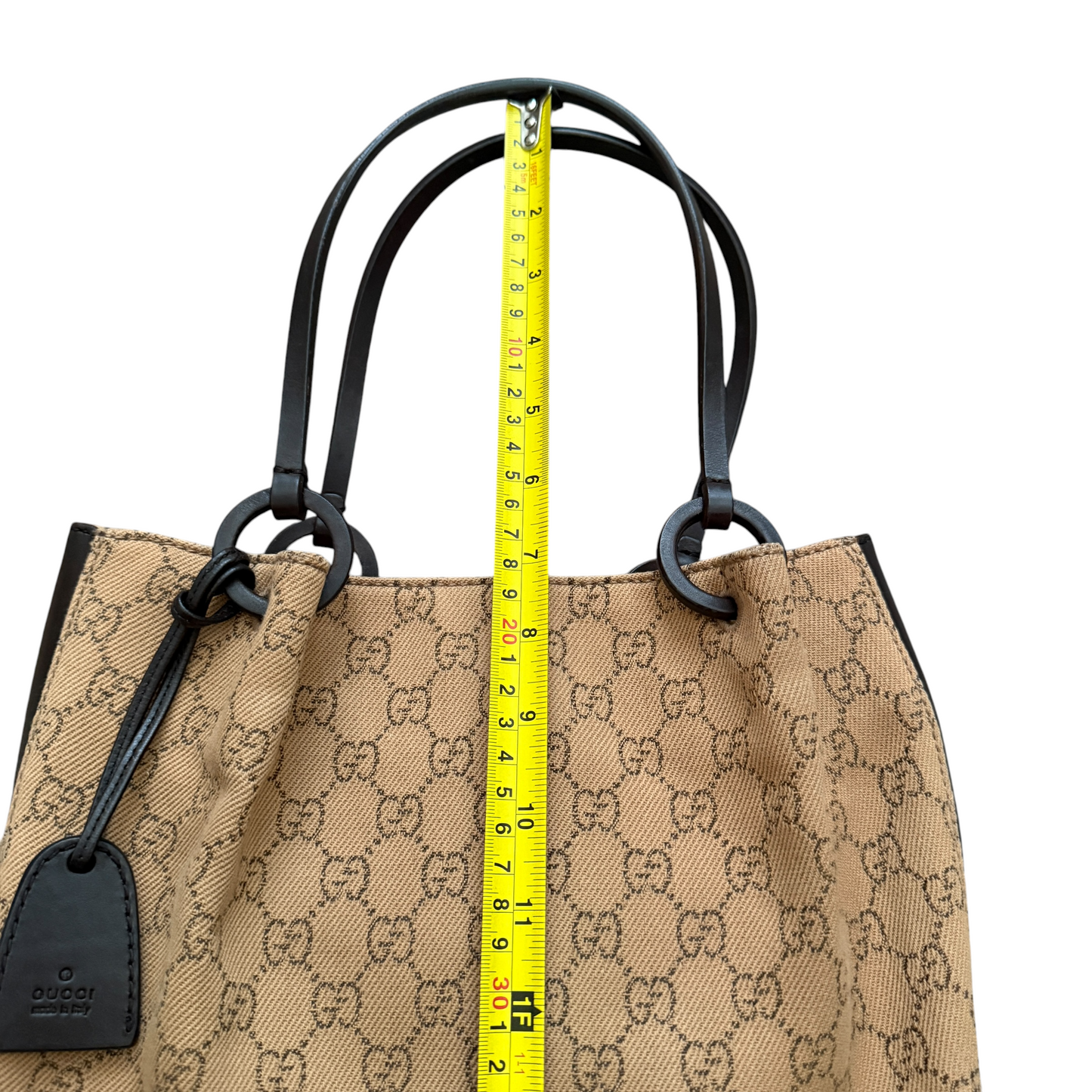 Gucci monogram hobo bag 12x8.5x4.5” authentic with COA