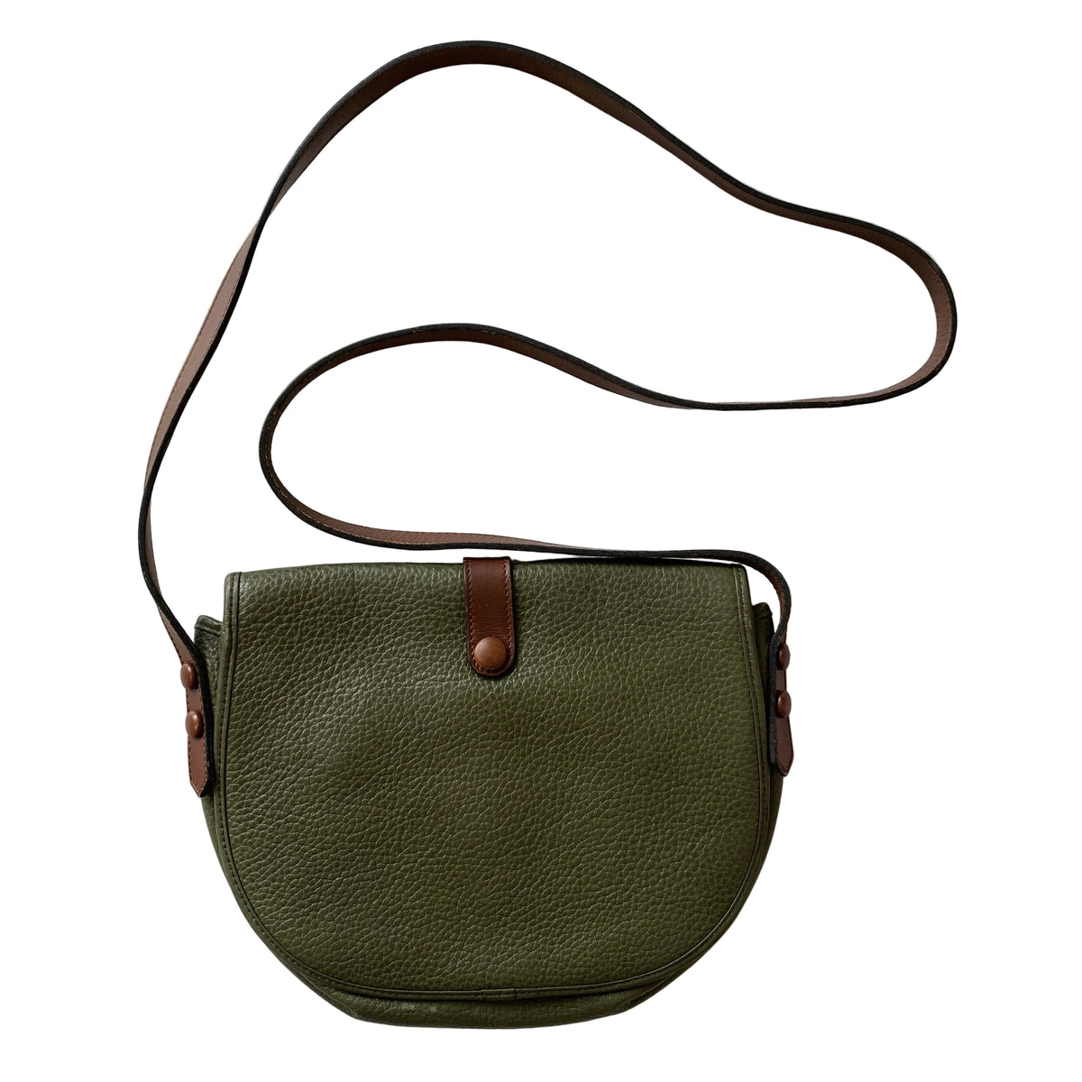 Dior vintage green leather crossbody bag Authentic with COA 10x7.8x1.5