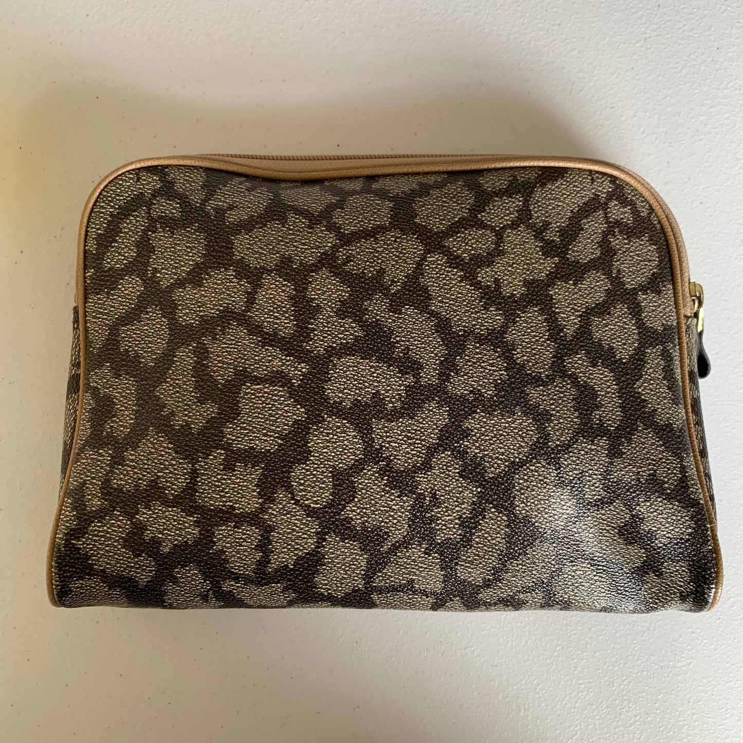 Yves Saint Laurent vintage ysl logo pouch authentic with COA 10.5x8x2.5