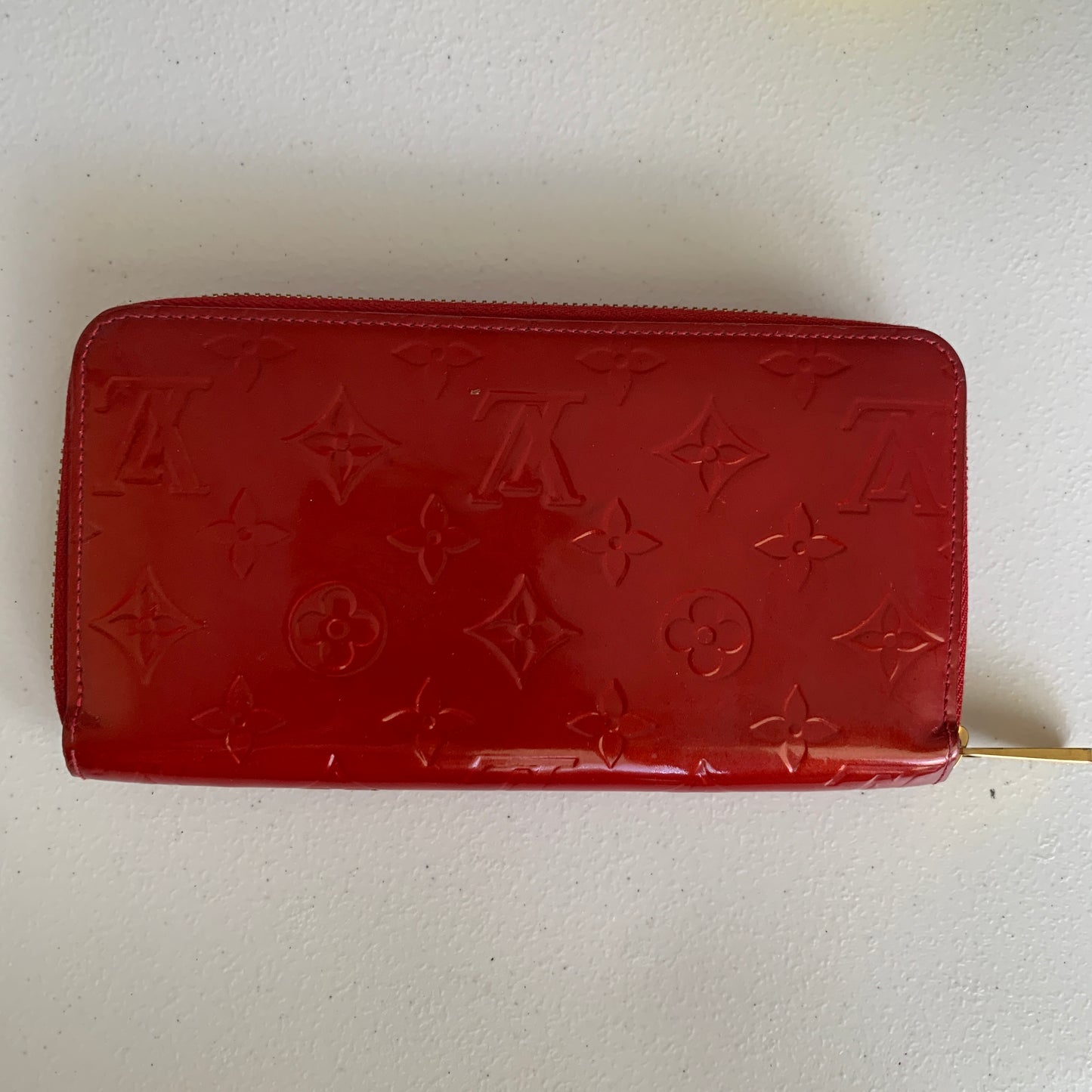 Louis Vuitton ted monogram vernis zippy wallet SP1110 authentic with COA