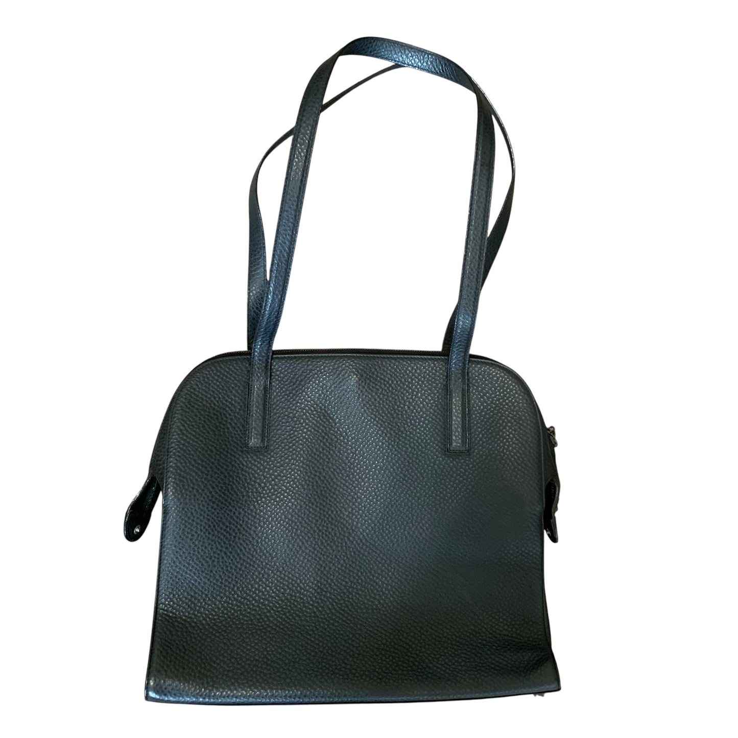 Salvatore Ferragamo black leather shoulder bag authentic with COA