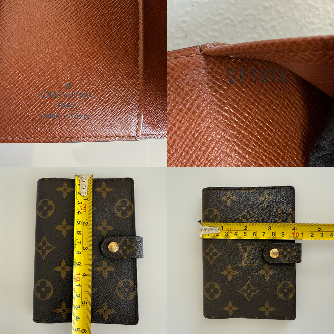 Louis Vuitton monogram unisex agenda organizer planner authentic with COA SP1010
