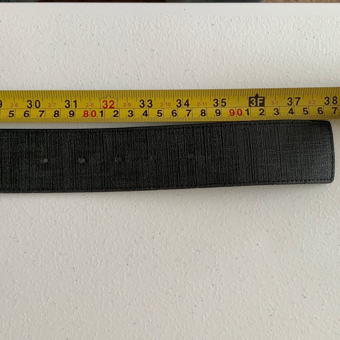 Fendi black FF monogram unisex belt 90 cm 36 inch authentic with COA