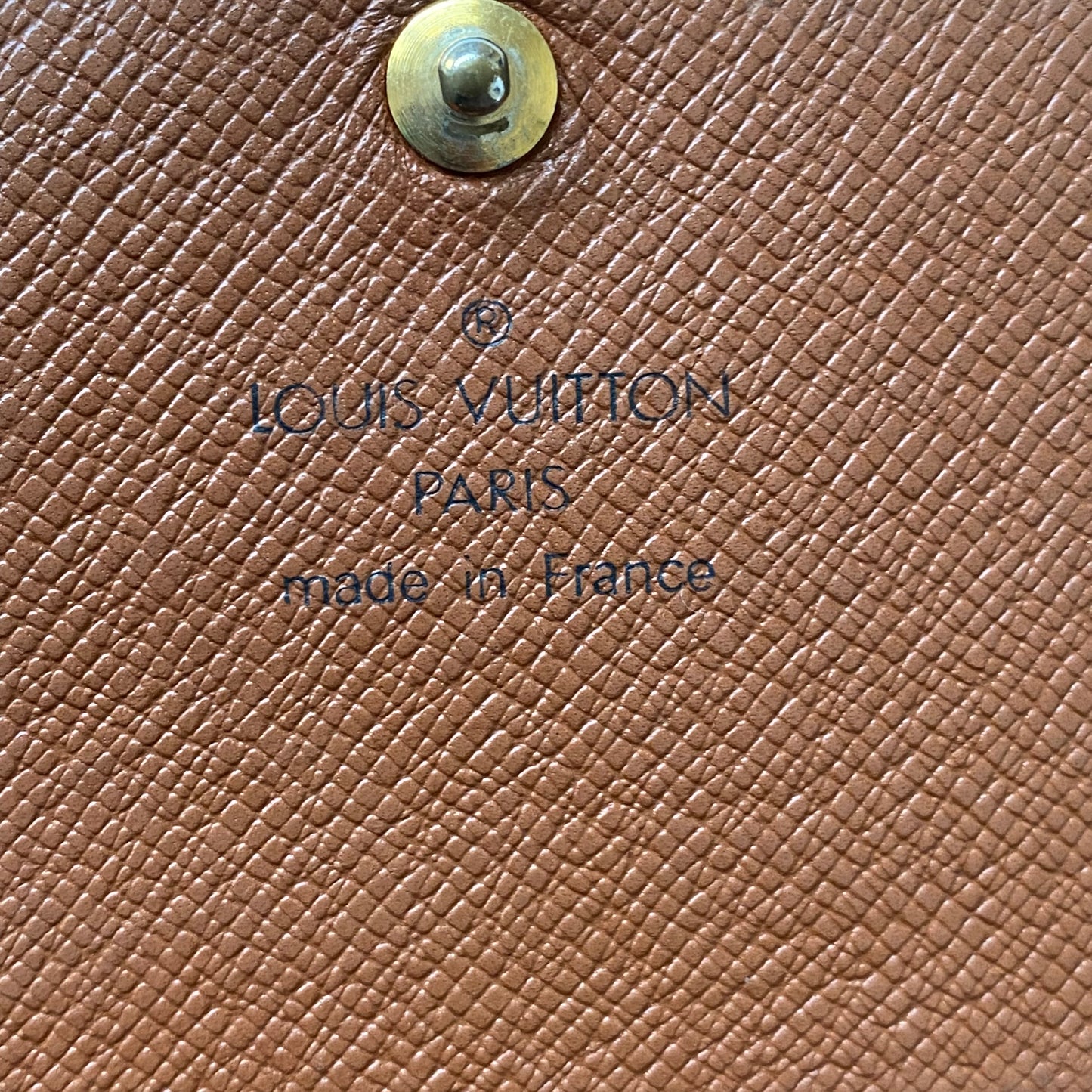 Louis Vuitton brown monogram wallet MI0926 Authentic with coa