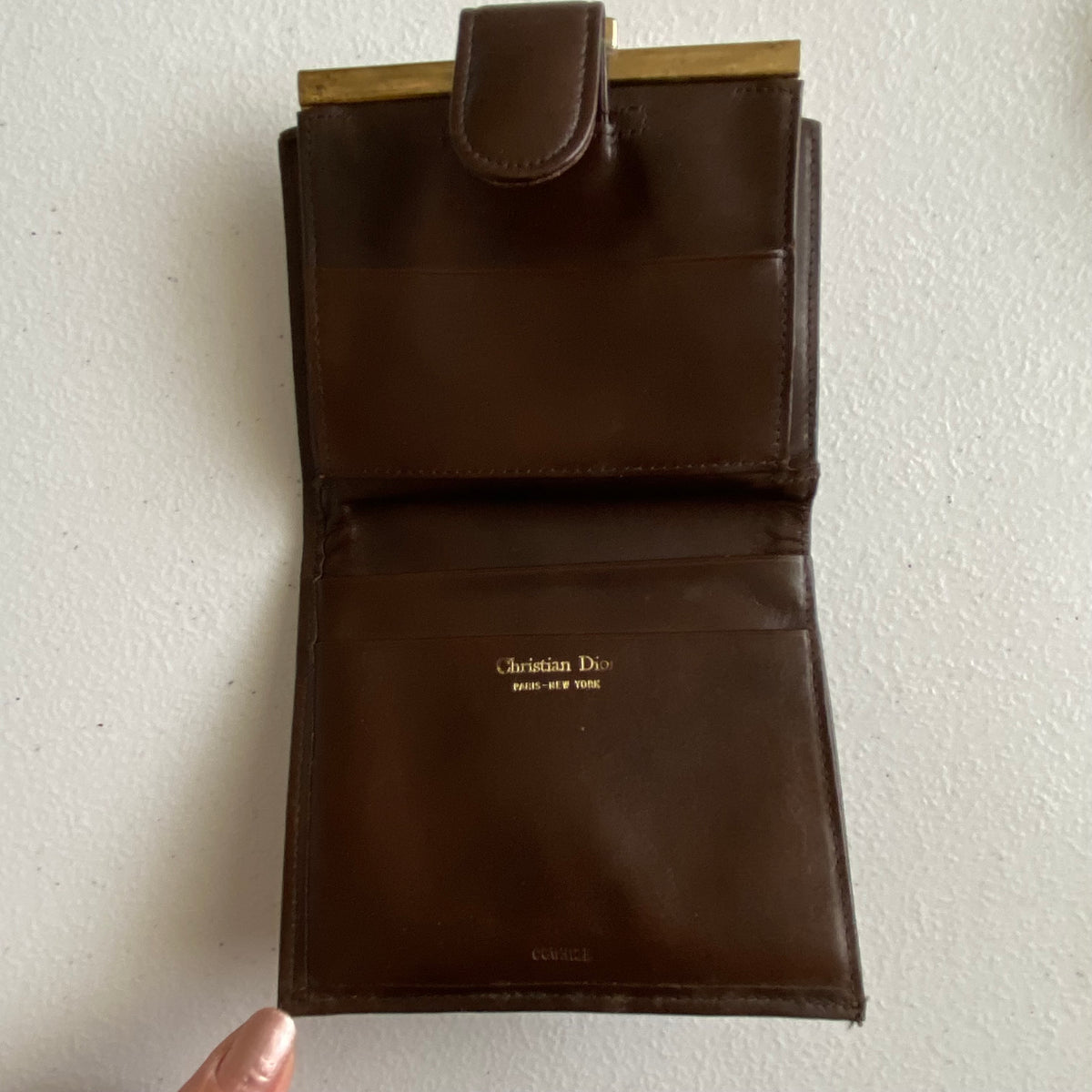 Dior vintage oblique logo wallet Authentic with COA 4.5x3.8