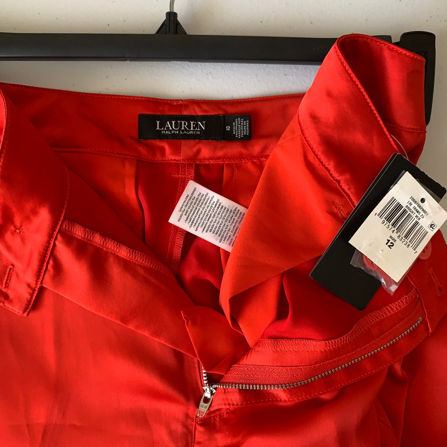 Lauren Ralph Lauren Women’s NWT red cargo wild leg dress pants size 12