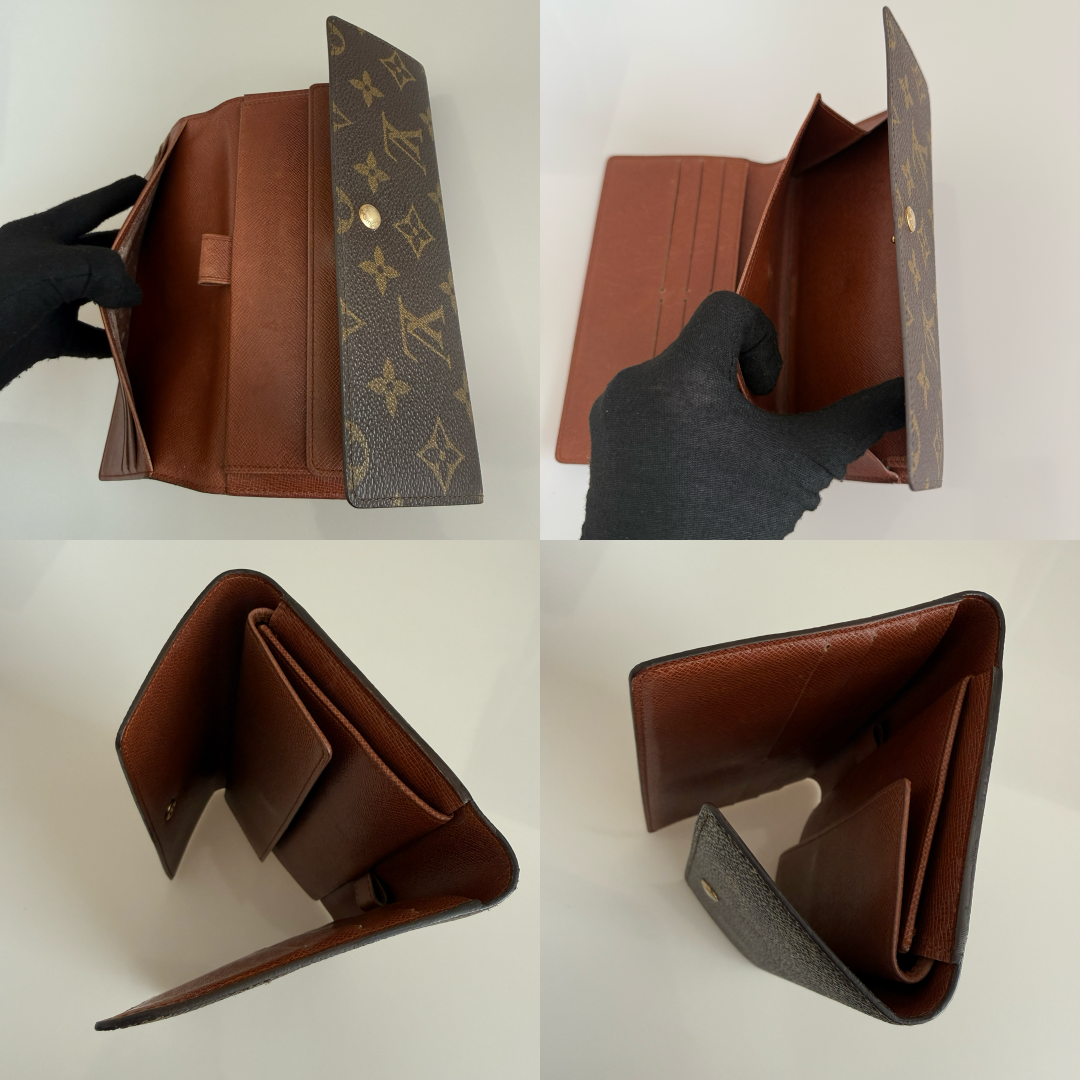 Louis Vuitton monogram long wallet authentic with COA