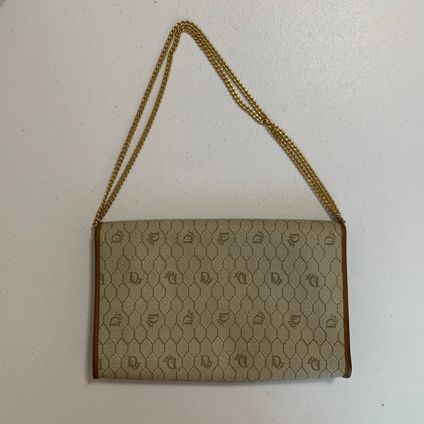 Dior vintage honeycomb 2 way shoulder bag authentic with COA