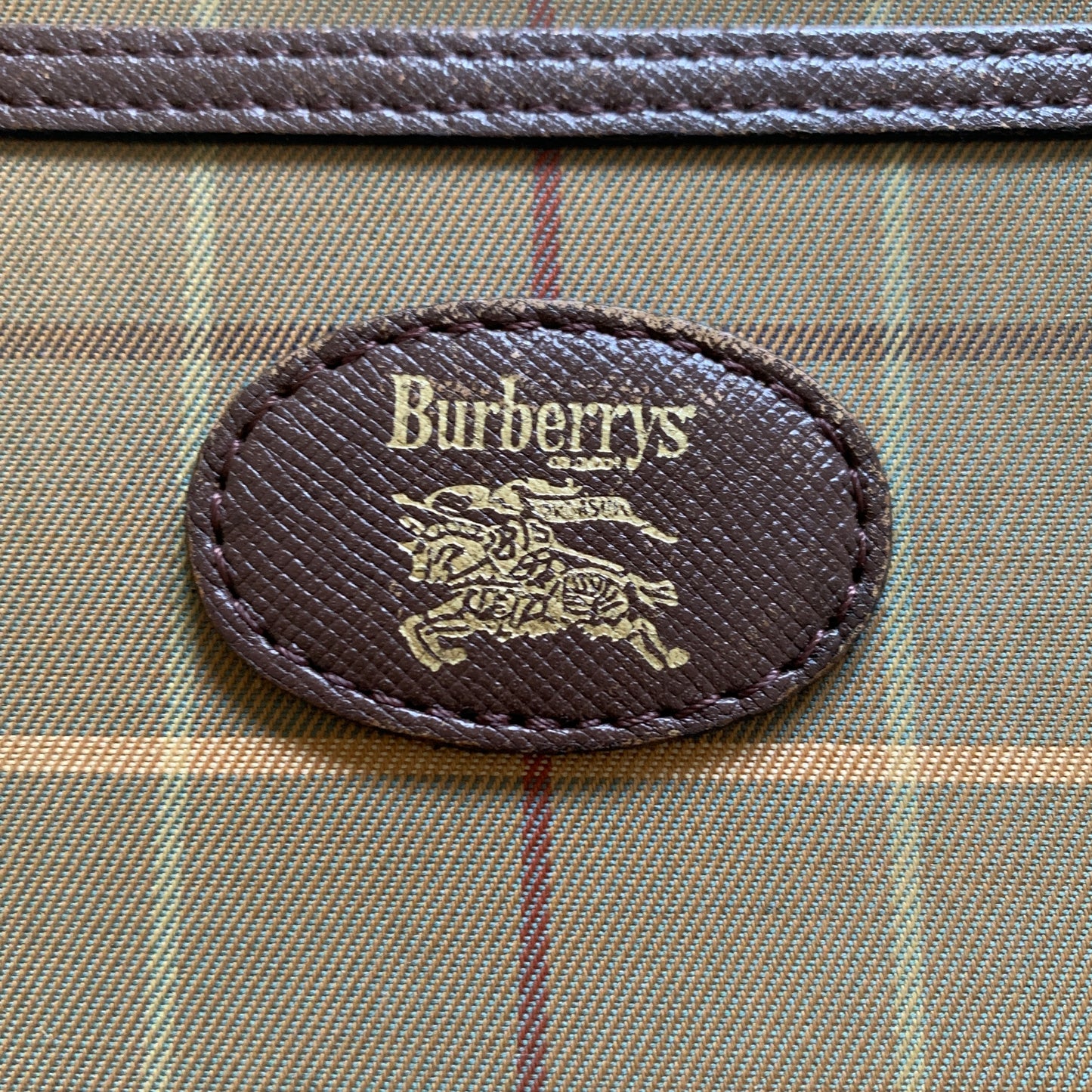 Burberry vintage check clutch bag unisex Authentic with COA
