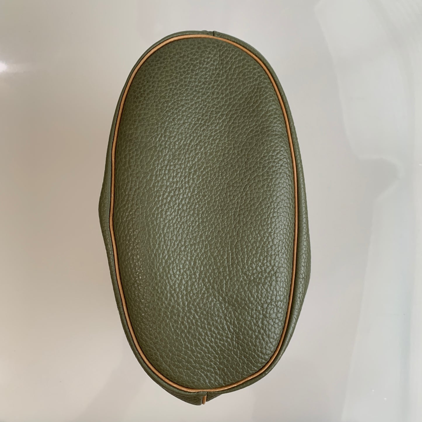 Dior leather green brown crossbody bag authentic with COA
