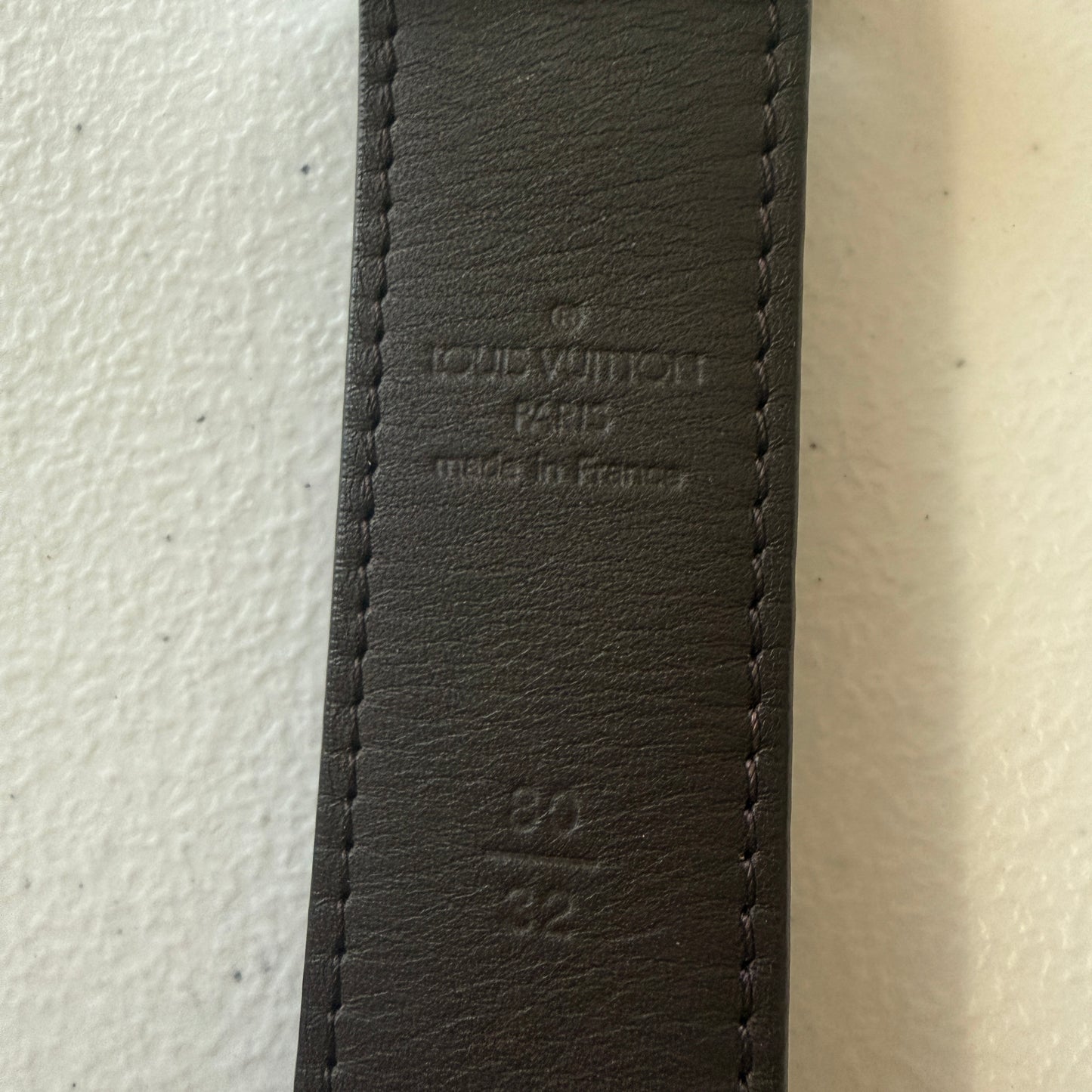 Louis Vuttion damier reversible Belt 80cm 32 inch authentic w/ COA
